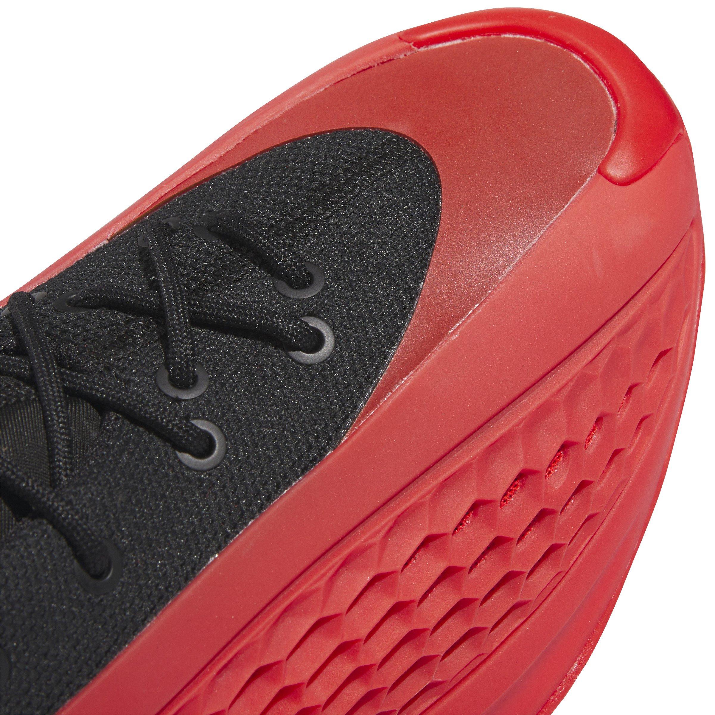 adidas Anthony Edwards 1 "Pure Ruby" Men's Basketball Shoe - BLACK/RED/CLOUD WHITE Thumbnail View 5