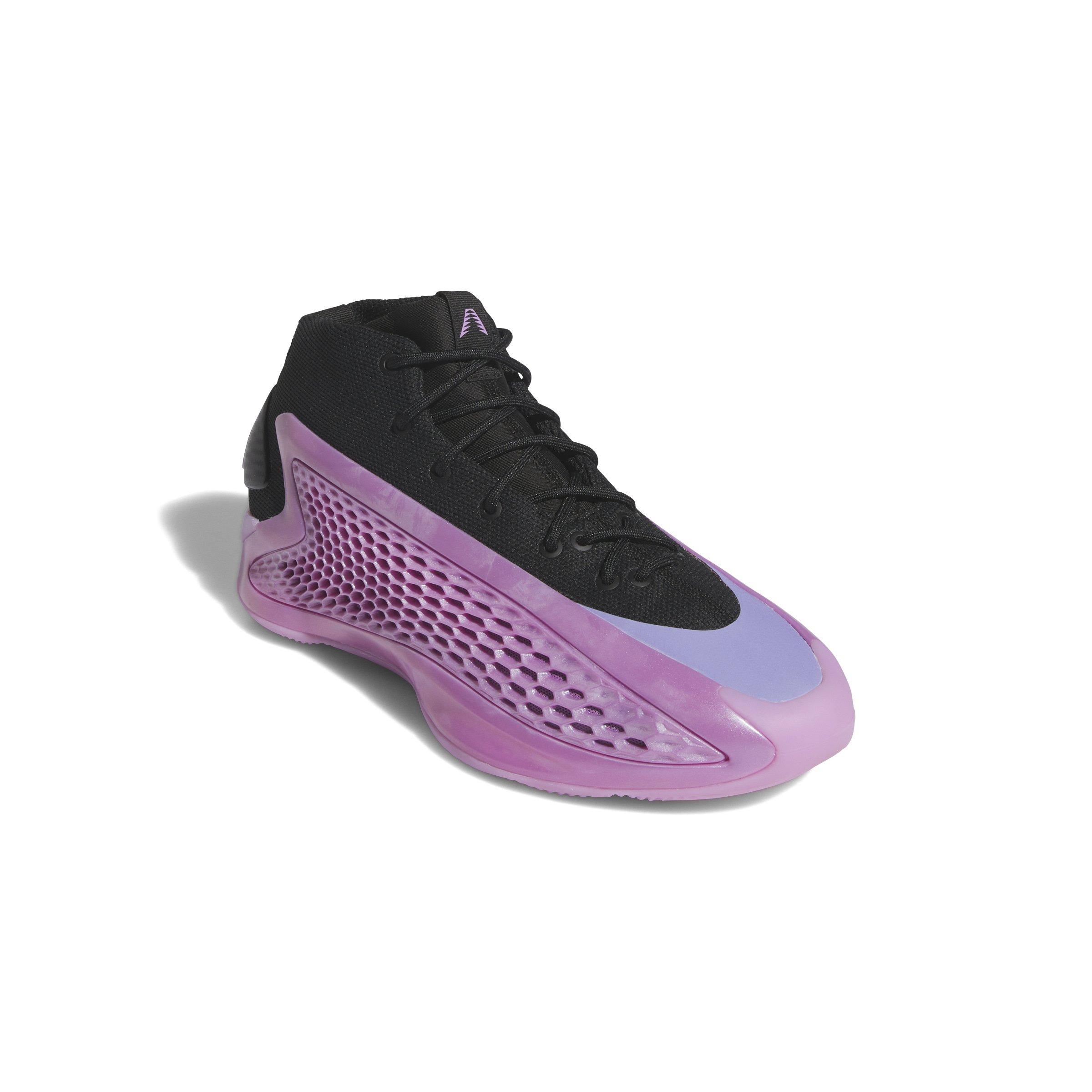 adidas Anthony Edwards 1 "Pre-Loved Purple" Men's Basketball Shoe - BLACK/PURPLE Thumbnail View 3