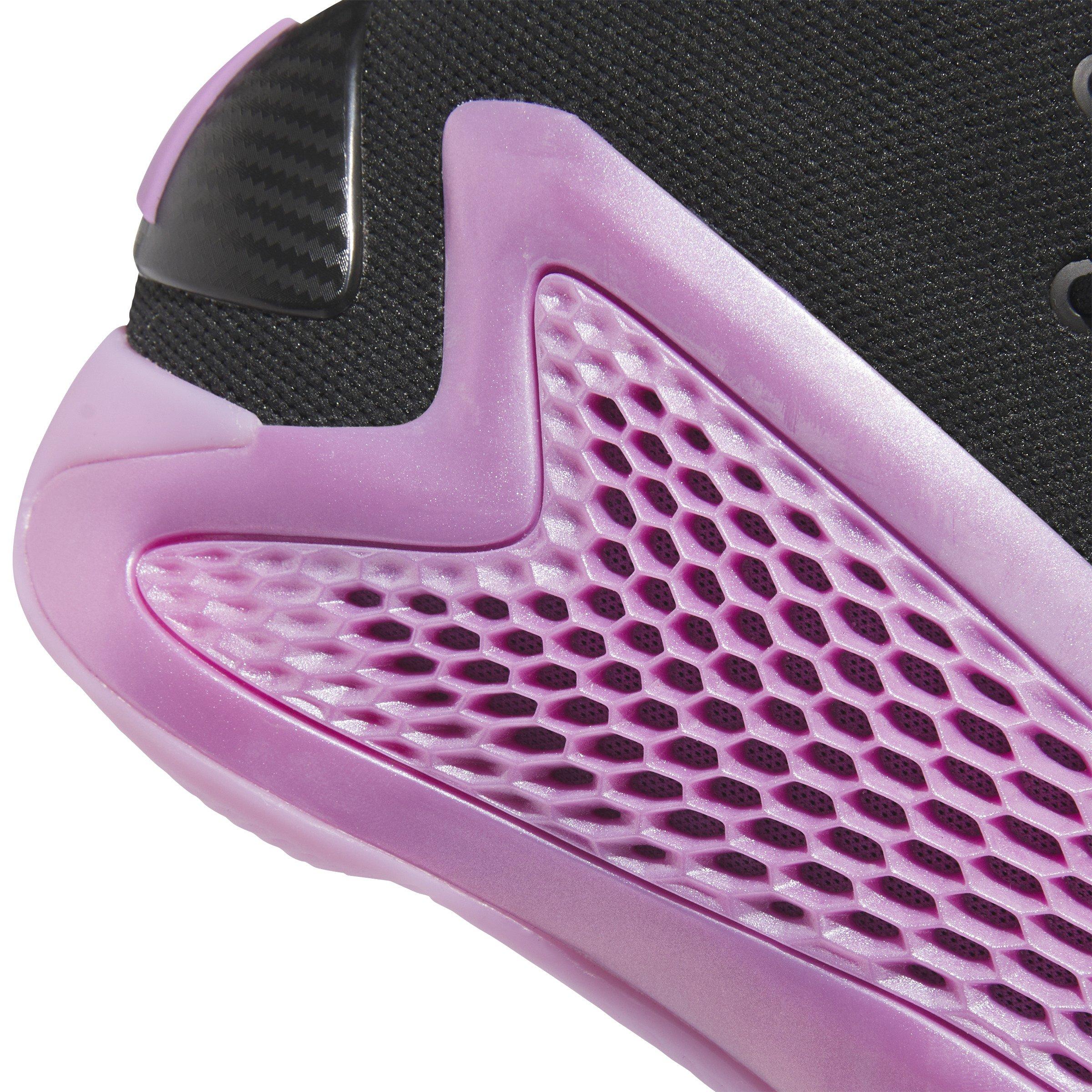 adidas Anthony Edwards 1 "Pre-Loved Purple" Men's Basketball Shoe - BLACK/PURPLE Thumbnail View 6