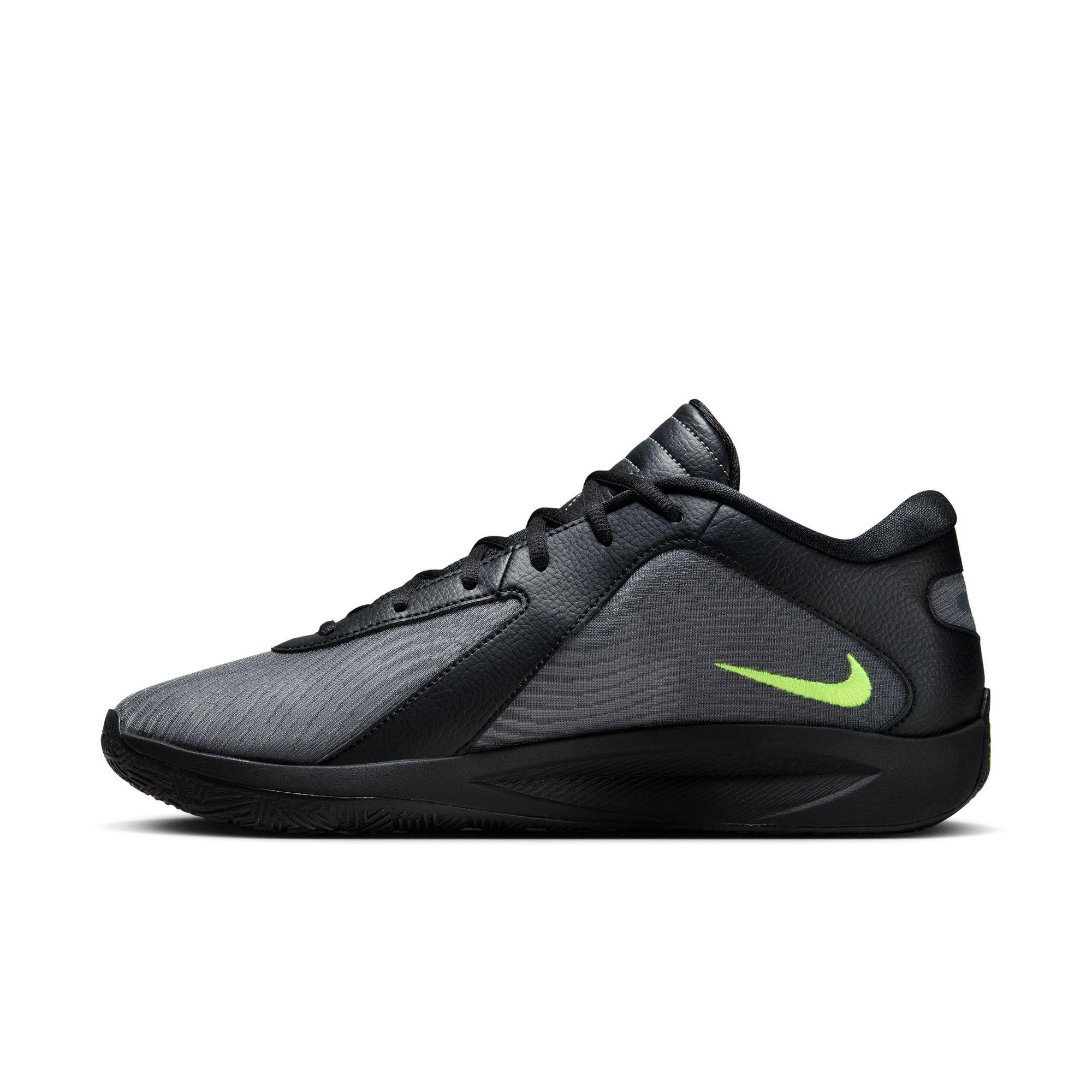 Nike Freak 6 "Naija" Men's Basketball Shoe - BLACK/VOLT/COOL GREY Thumbnail View 8