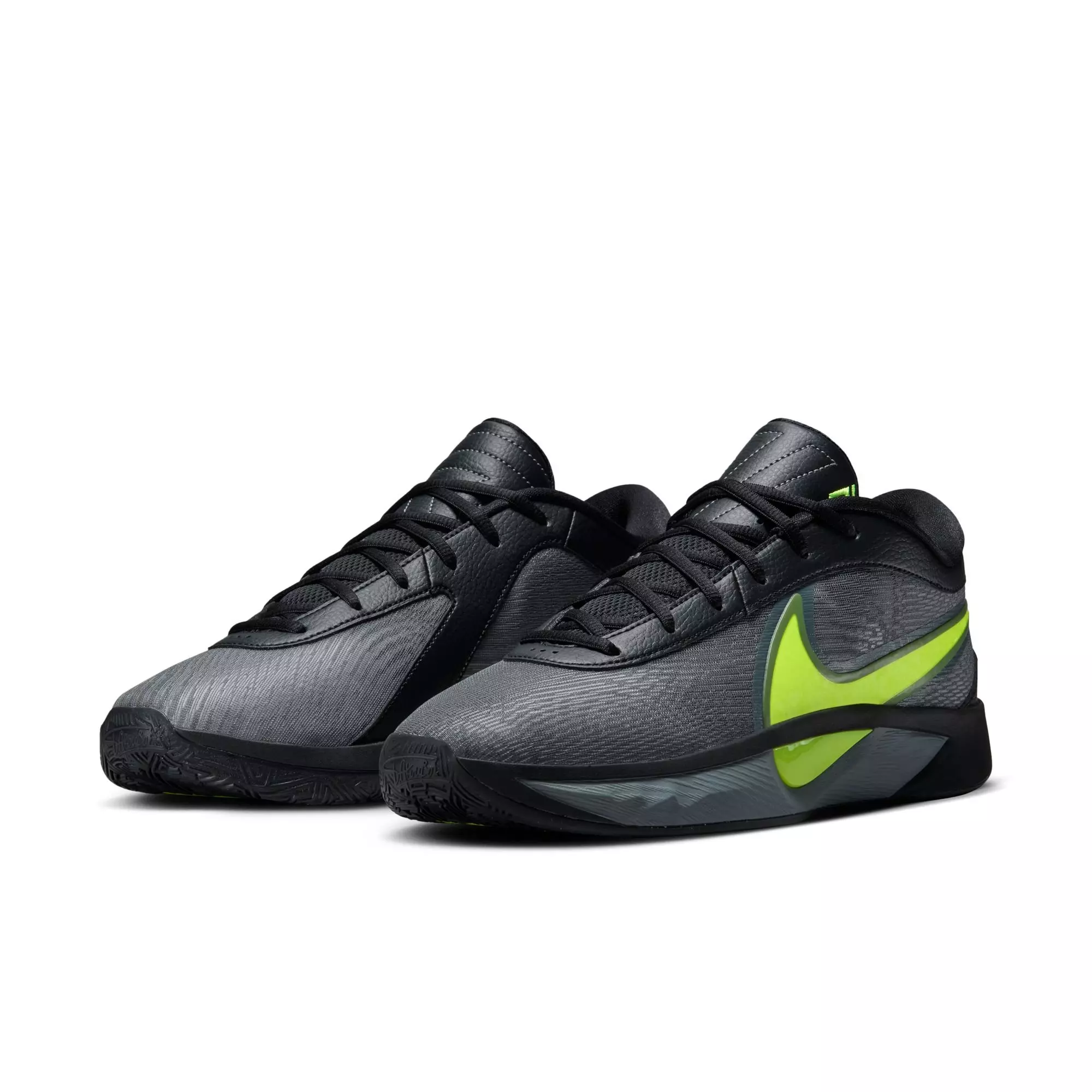 Nike Freak 6 "Naija" Men's Basketball Shoe - BLACK/VOLT/COOL GREY
