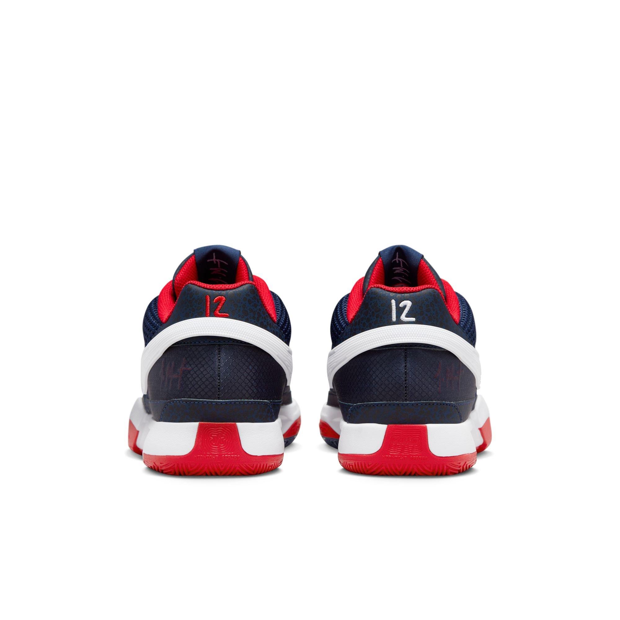 Nike Ja 1 "USAB" Men's Basketball Shoe - MIDNIGHT NAVY/WHITE/UNIVERSITY RED Thumbnail View 9