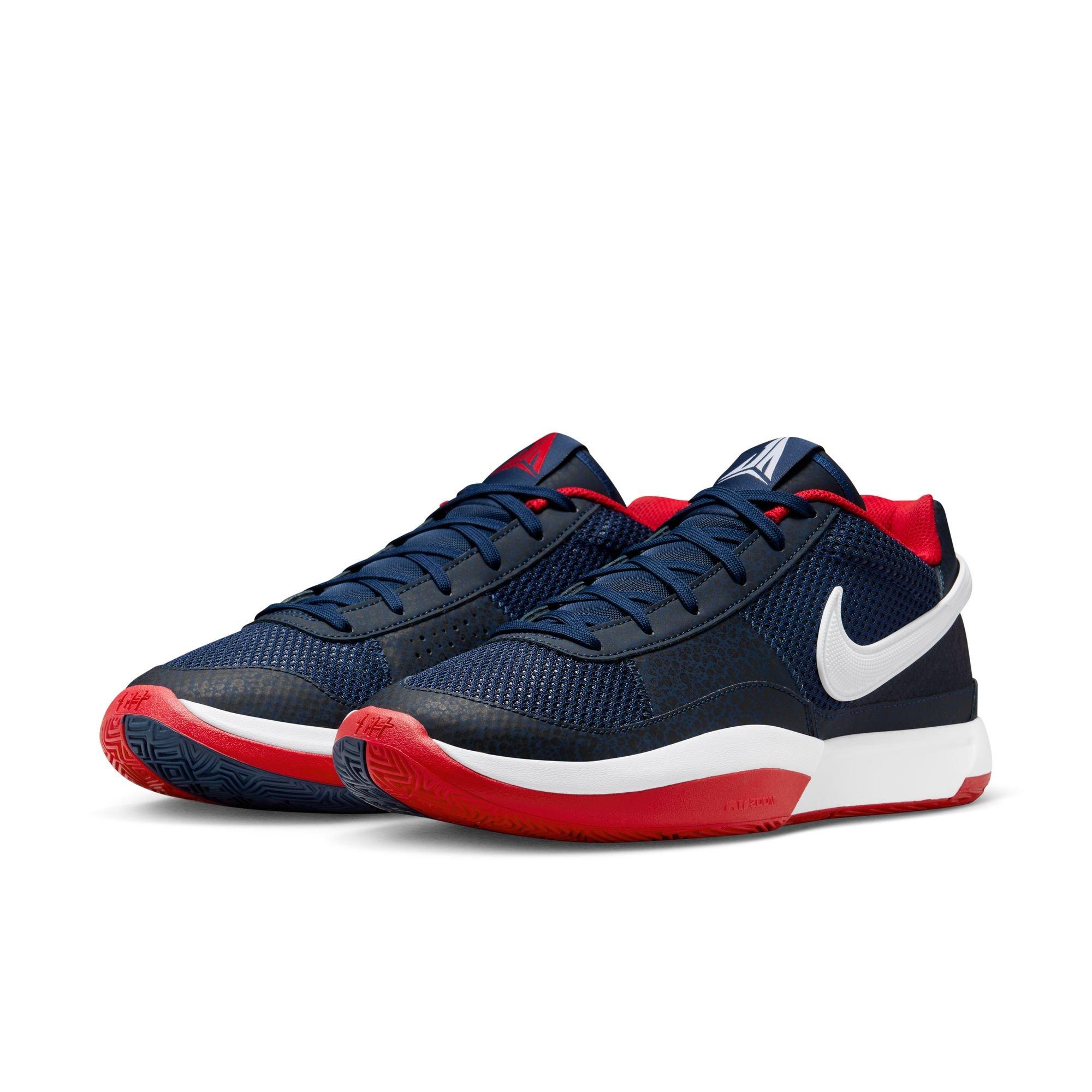 Nike Ja 1 "USAB" Men's Basketball Shoe - MIDNIGHT NAVY/WHITE/UNIVERSITY RED Thumbnail View 3