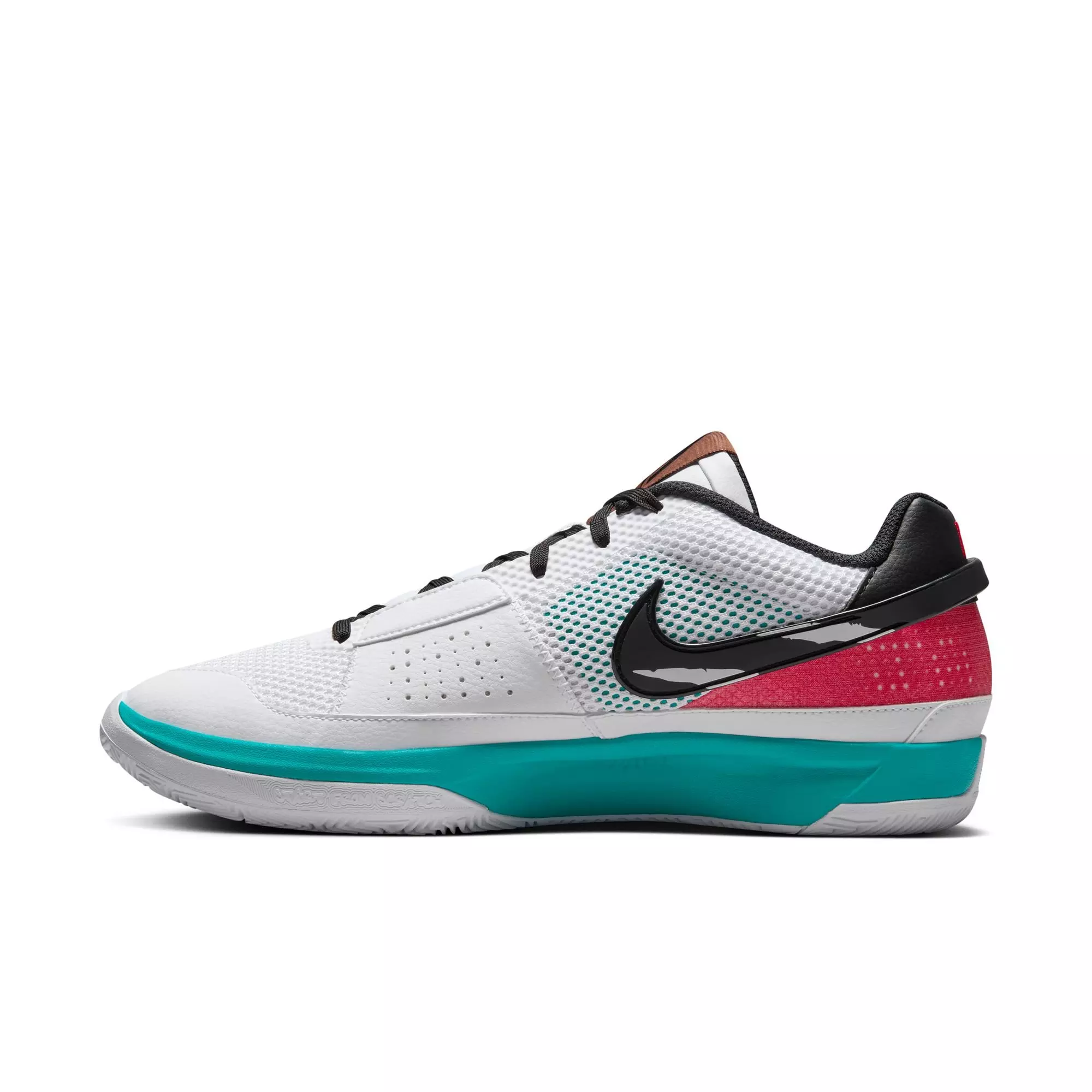 Nike Ja 1 "Reverse Scratch" Men's Basketball Shoe - WHITE/BLACK/TURBO GREEN