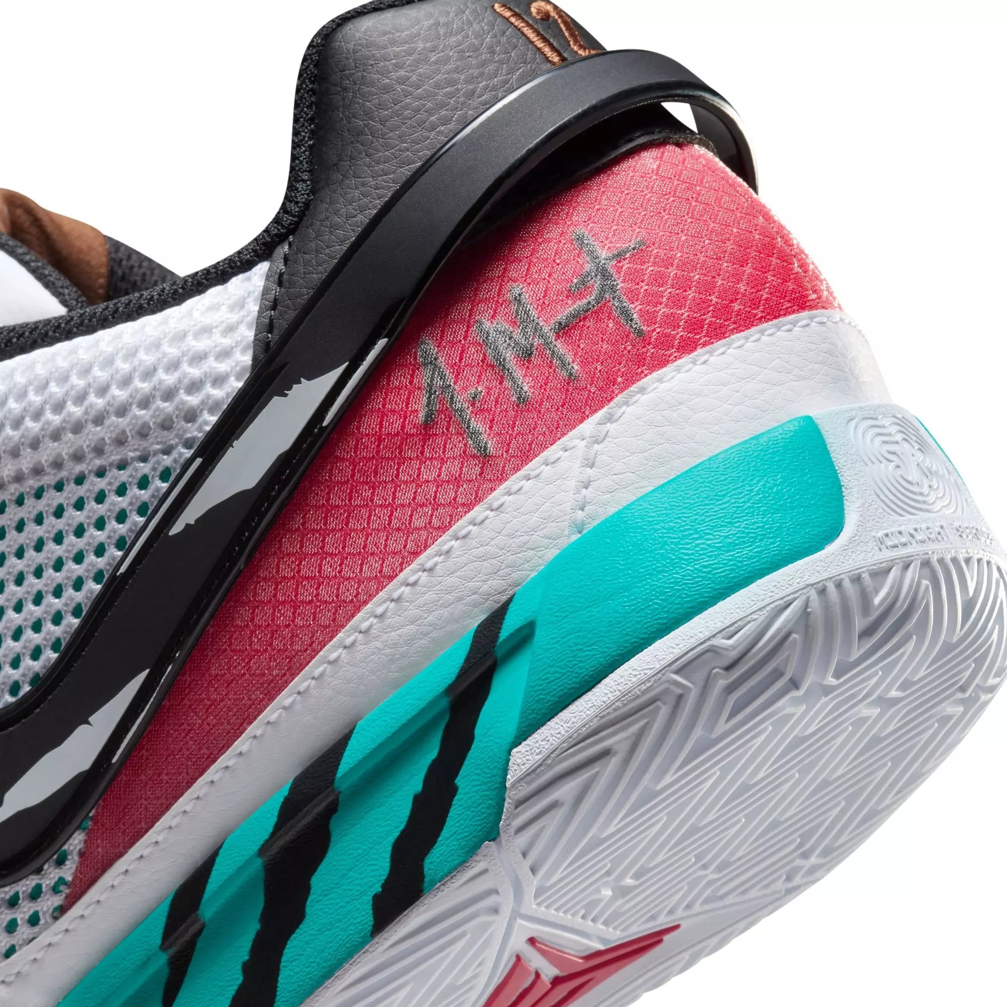 Nike Ja 1 "Reverse Scratch" Men's Basketball Shoe - WHITE/BLACK/TURBO GREEN