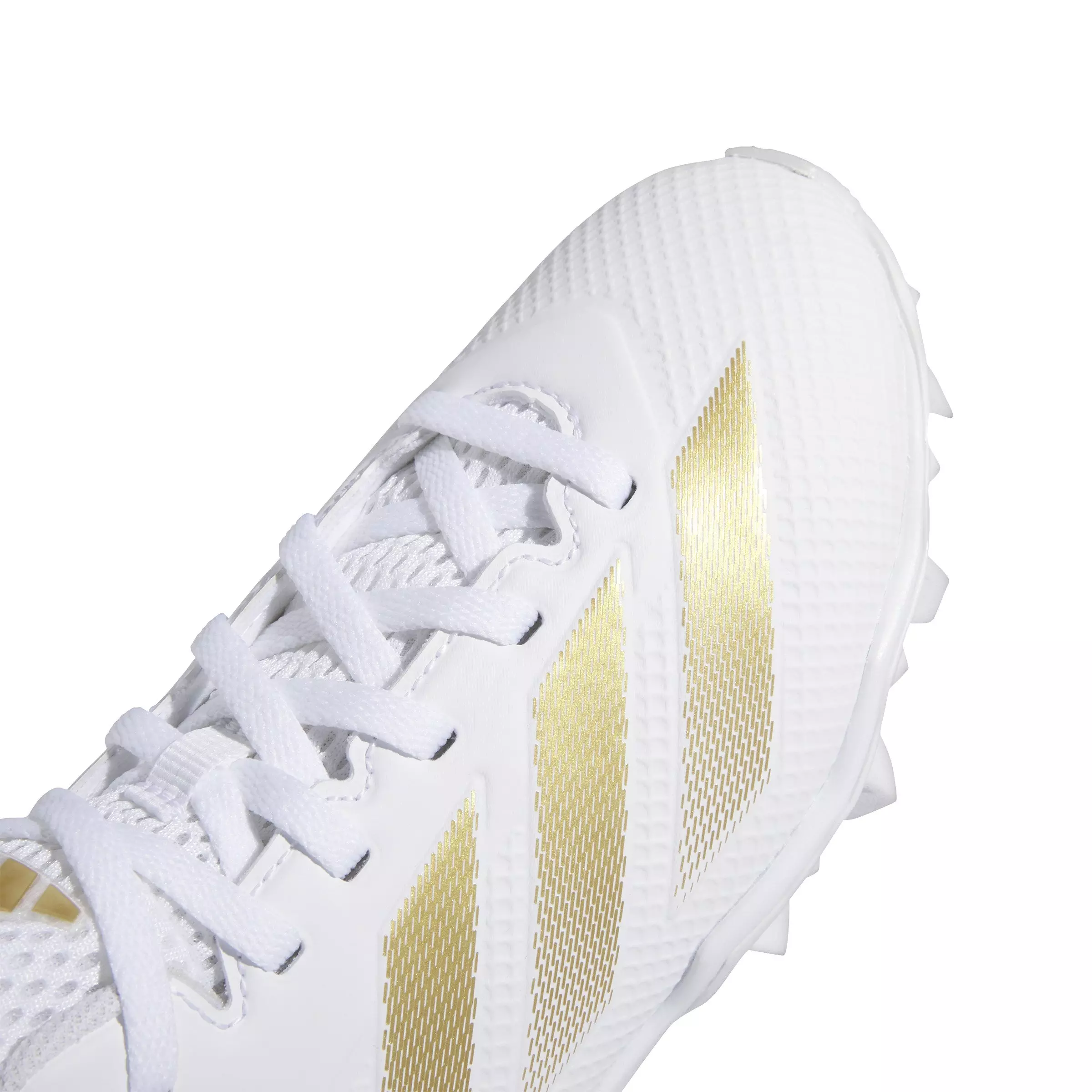adidas Adizero Impact.2 Molded "Ftwr White/Gold Metallic" Preschool Boys' Football Cleat - WHITE/GOLD