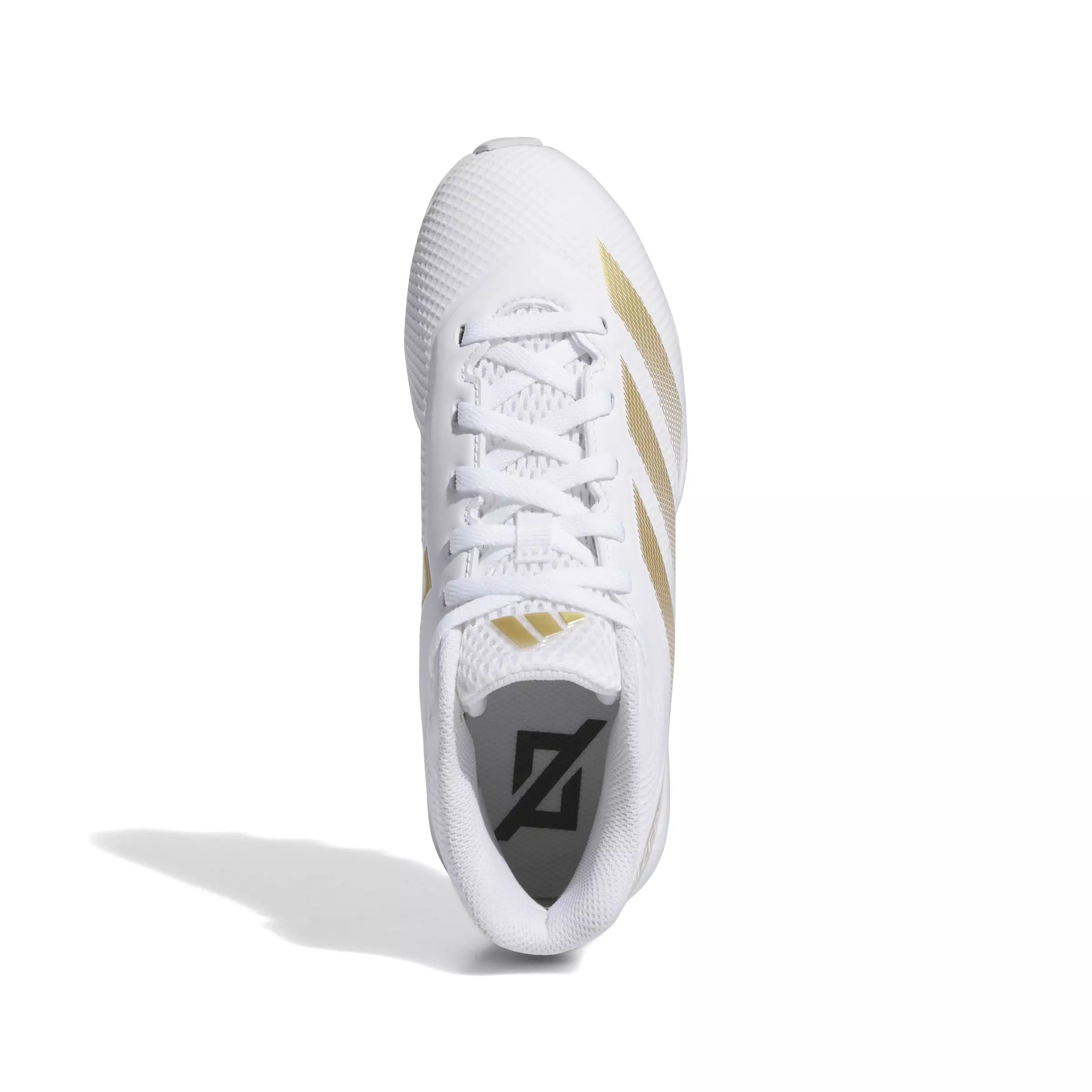 adidas Adizero Impact.2 Molded "Ftwr White/Gold Metallic" Preschool Boys' Football Cleat - WHITE/GOLD