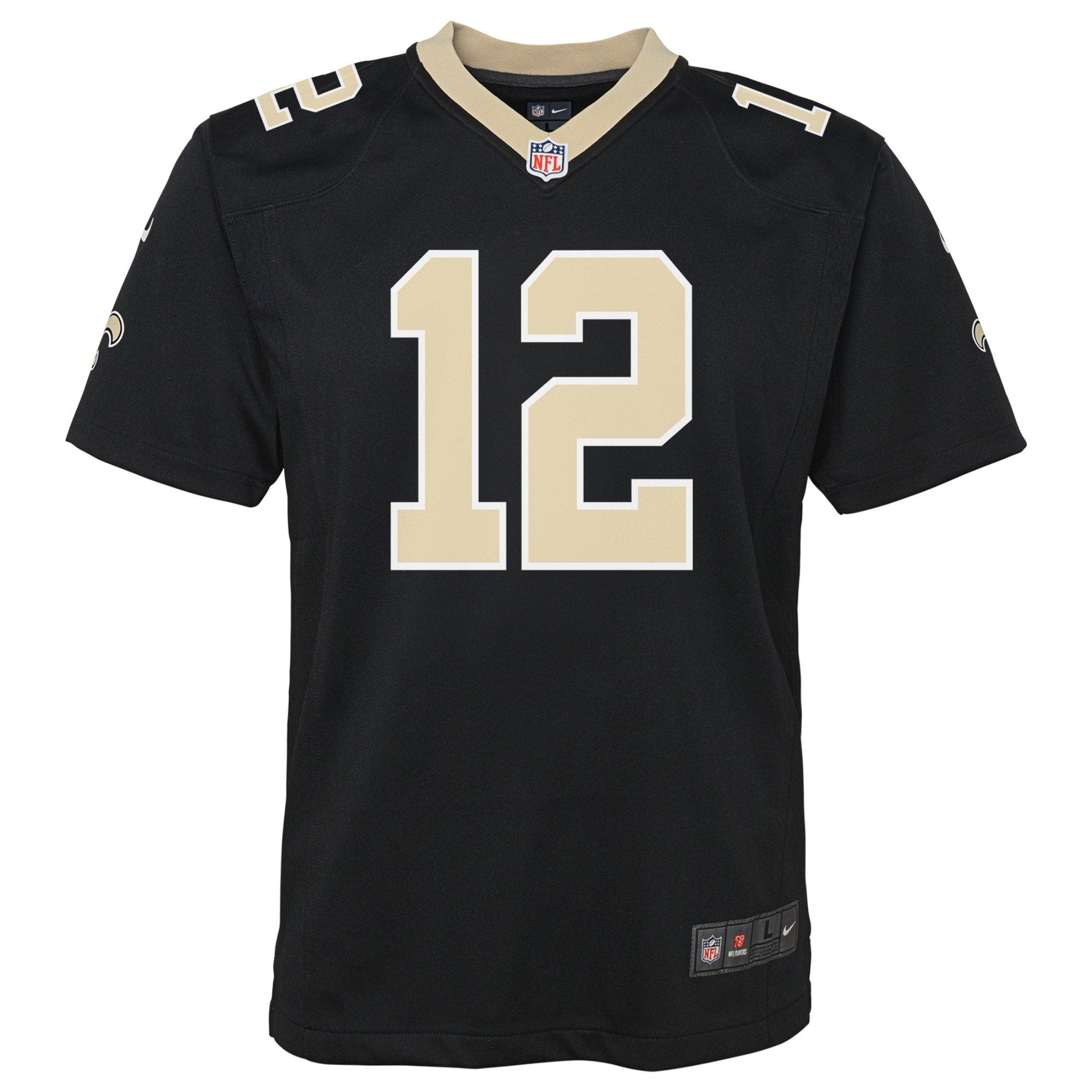 Nike Youth New Orleans Saints '24 Chris Olave Game Jersey - Black - BLACK Thumbnail View 1