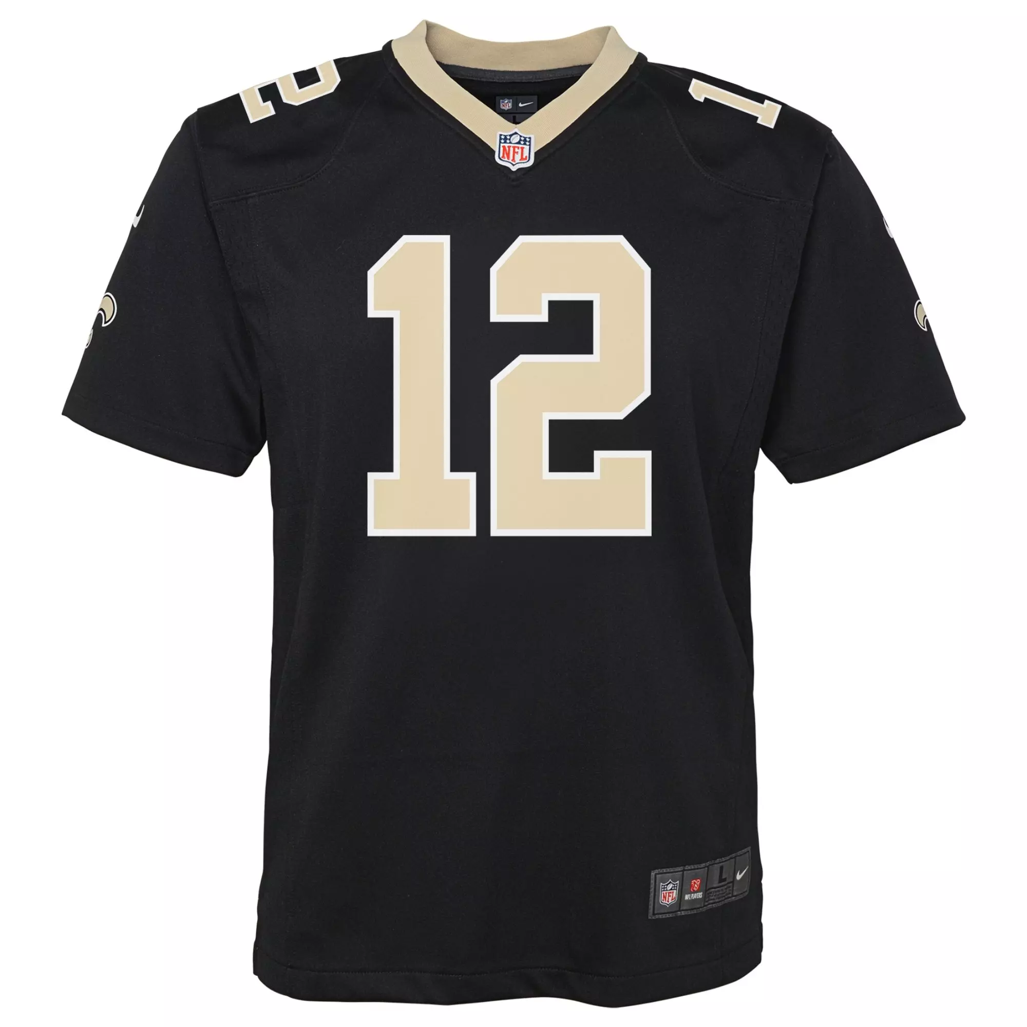 Nike Youth New Orleans Saints '24 Chris Olave Game Jersey - Black - BLACK