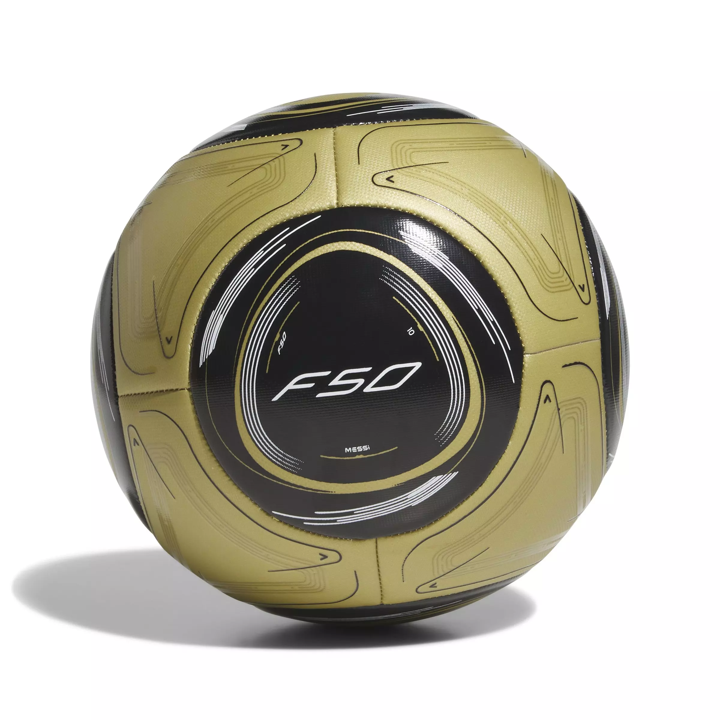 adidas Messi Training Soccer Ball - Black/Gold - BLACK/GOLD