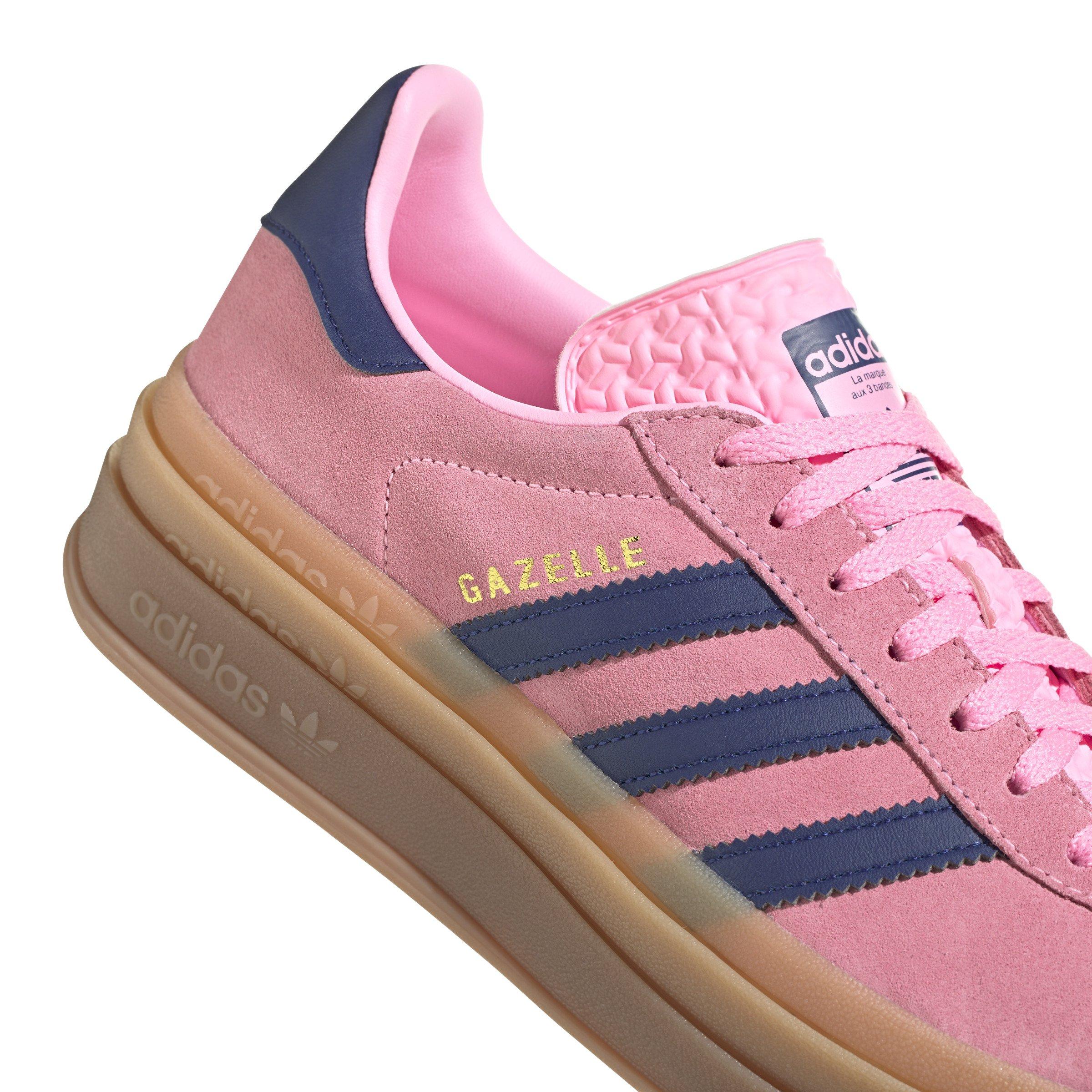 adidas Originals Gazelle Bold "Pink Glow/Victory Blue/Gum" Women's Shoe - PINK/BLUE Thumbnail View 3