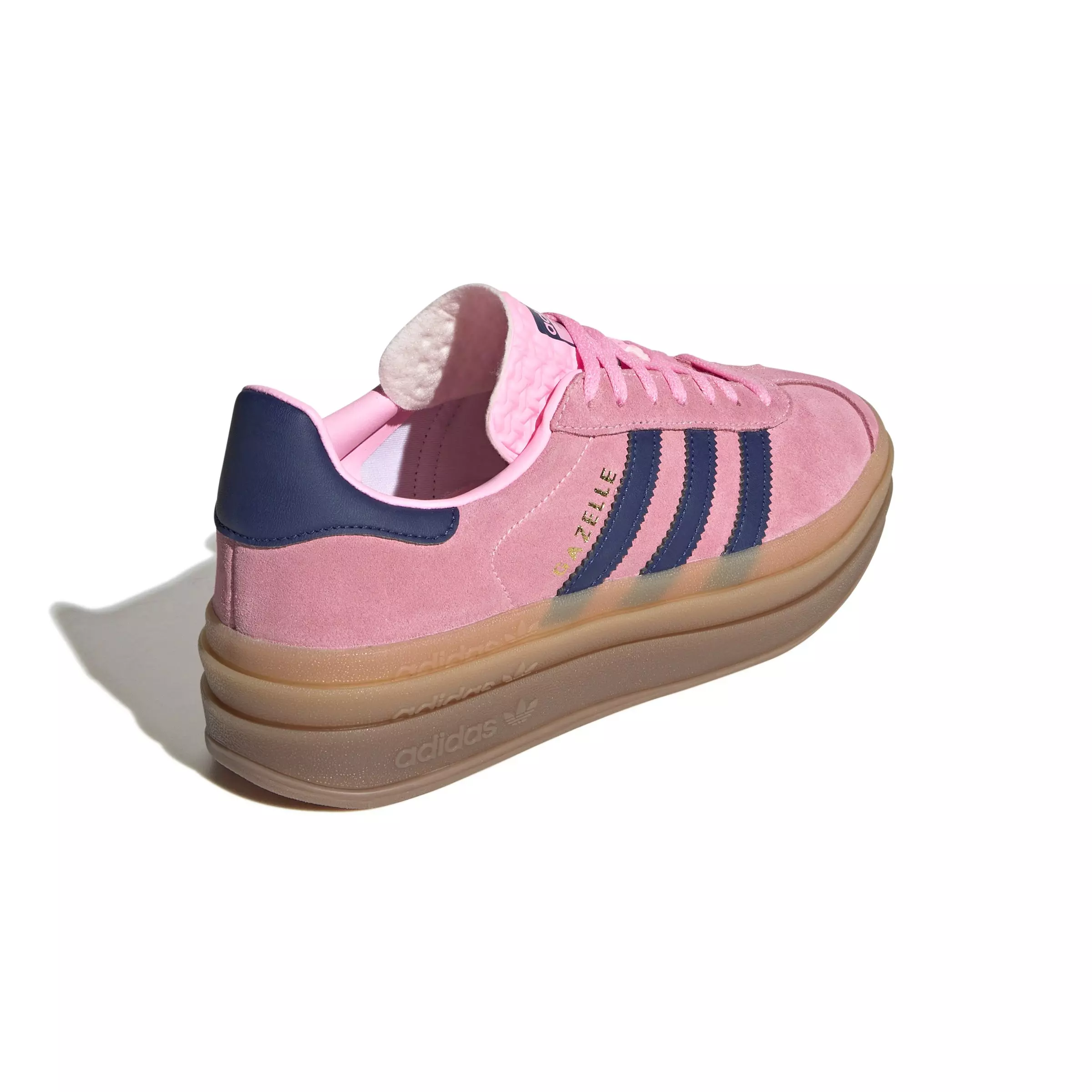 adidas Originals Gazelle Bold "Pink Glow/Victory Blue/Gum" Women's Shoe - PINK/BLUE