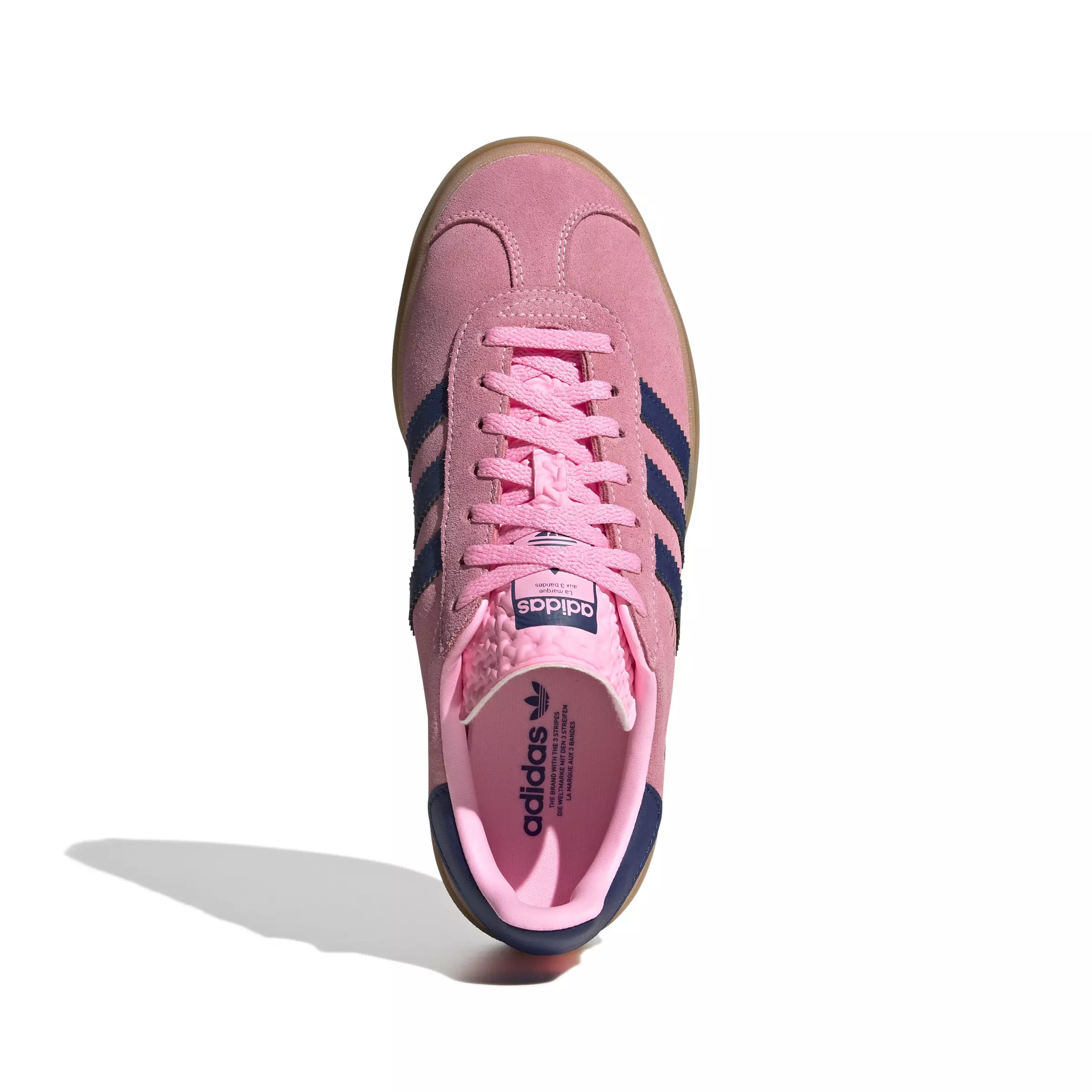 adidas Originals Gazelle Bold "Pink Glow/Victory Blue/Gum" Women's Shoe - PINK/BLUE
