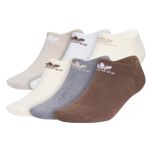 adidas Trefoil No-Show Socks (6 Pairs)-Multi-Color