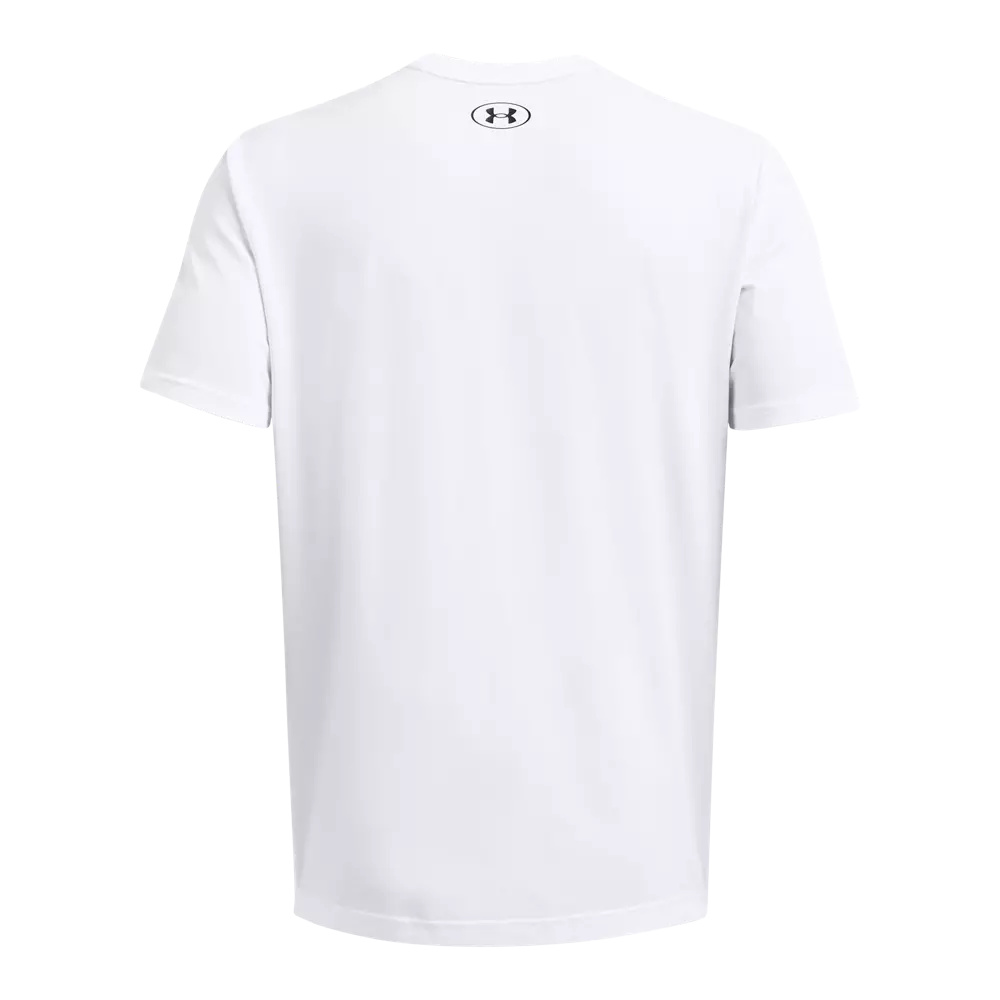 Under Armour Men's Project Rock Payoff Tee - White - WHITE/BLACK