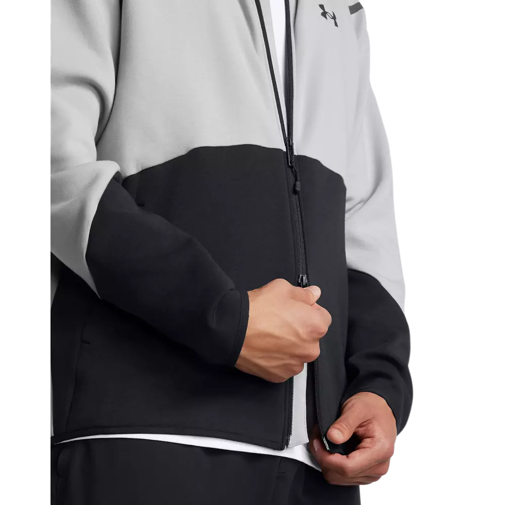 Under Armour Men's Unstoppable Fleece Full-Zip Jacket - BLACK/GREY