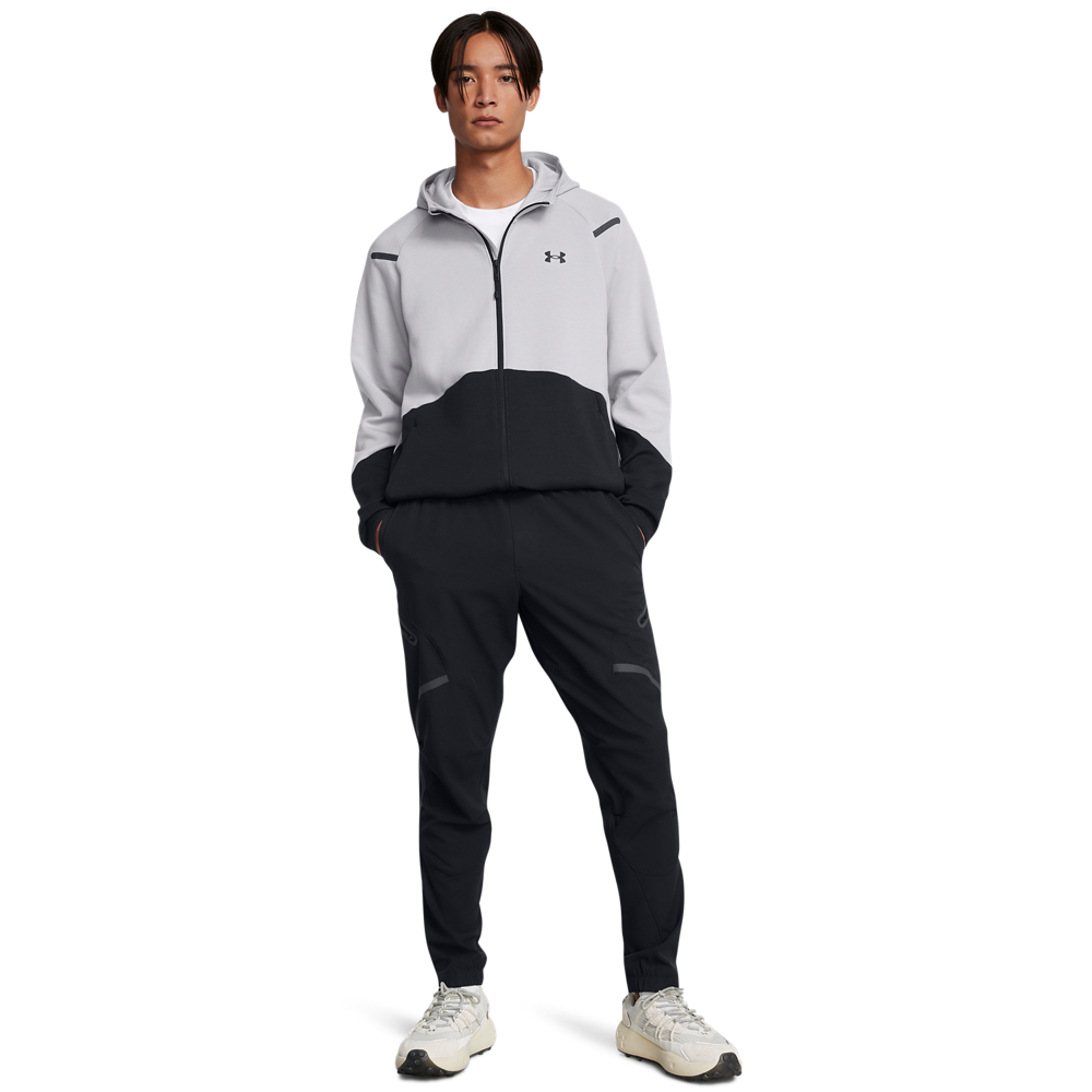 Under Armour Men's Unstoppable Fleece Full-Zip Jacket - BLACK/GREY Thumbnail View 4