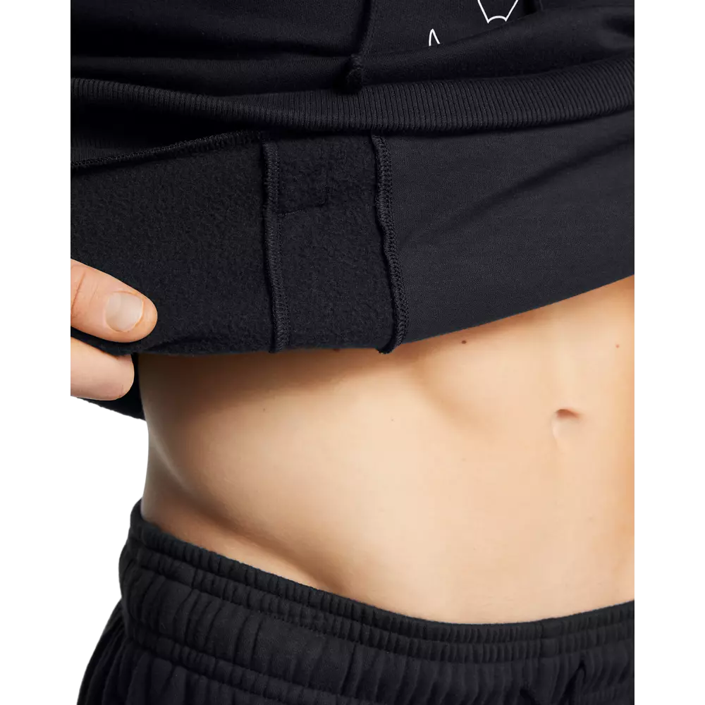 Under Armour Men's Project Rock Rival Fleece Pullover Hoodie - BLACK