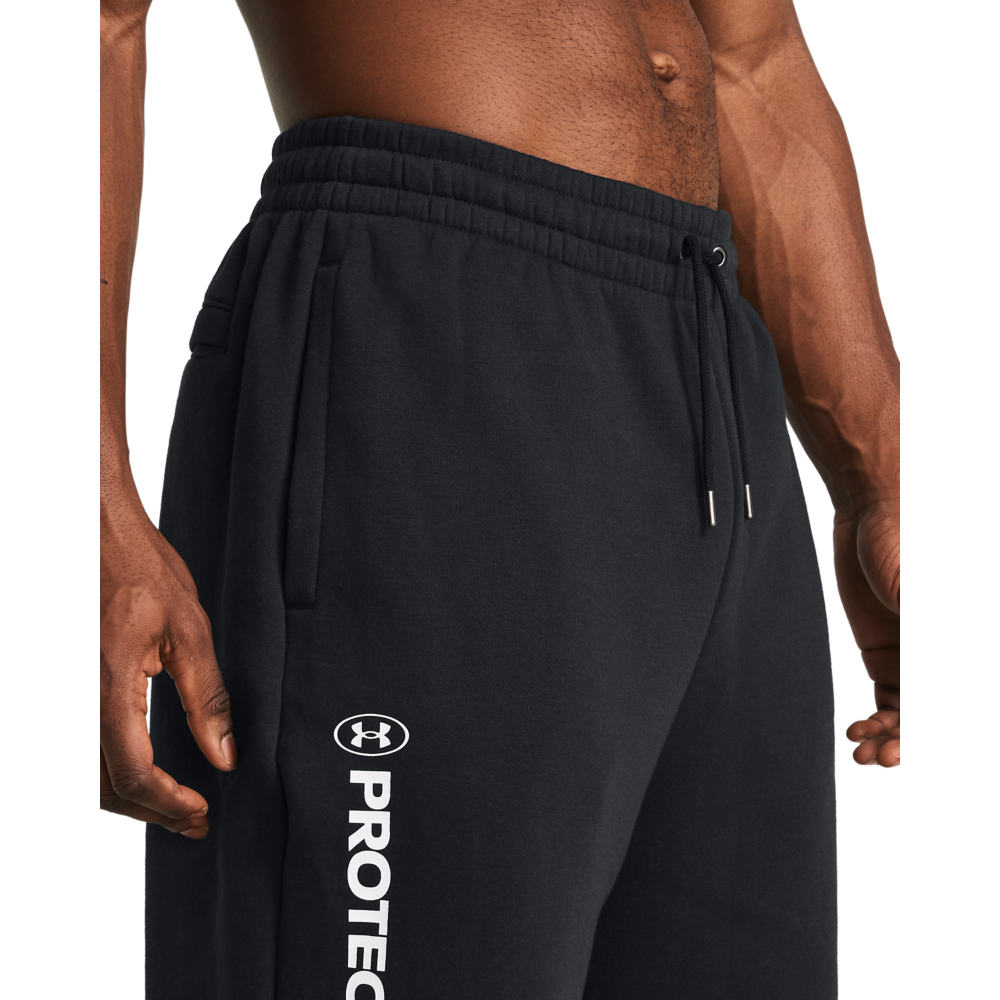 Under Armour Men's Icon Fleece Joggers - BLACK Thumbnail View 3