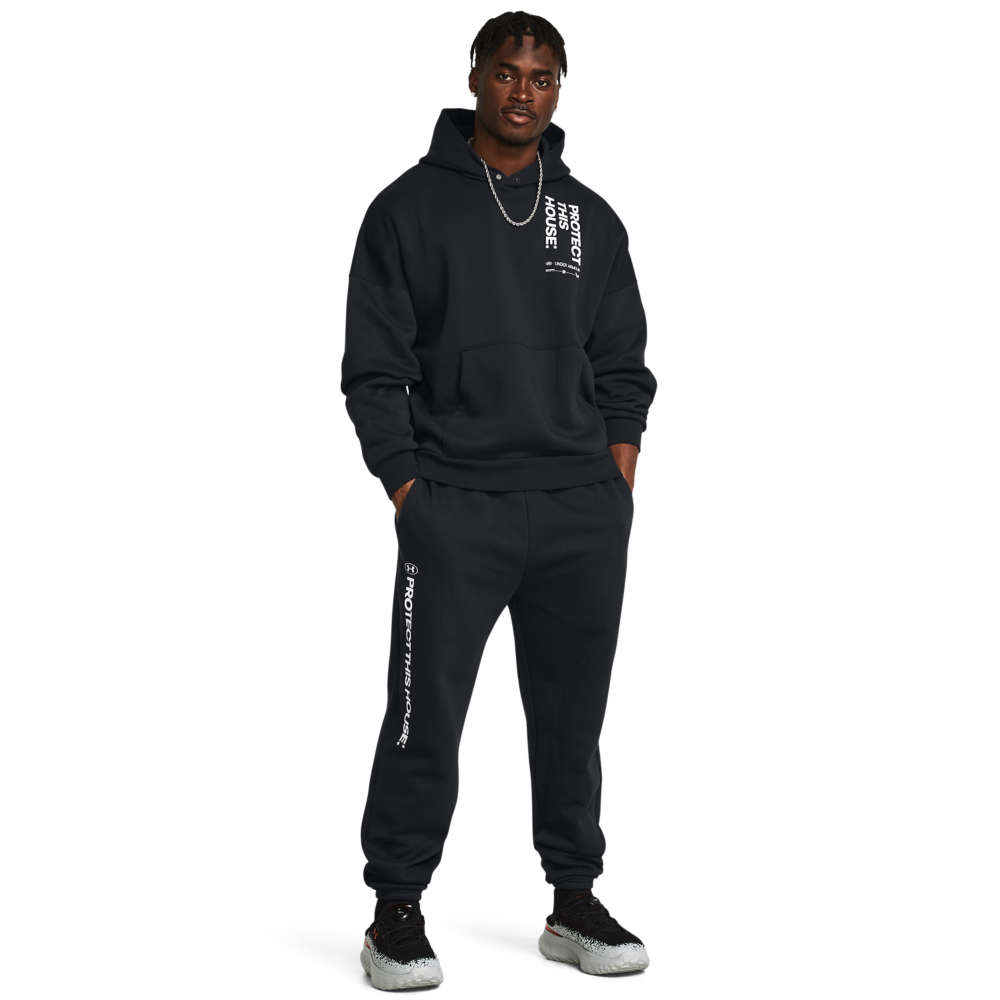 Under Armour Men's Icon Fleece Joggers - BLACK Thumbnail View 5