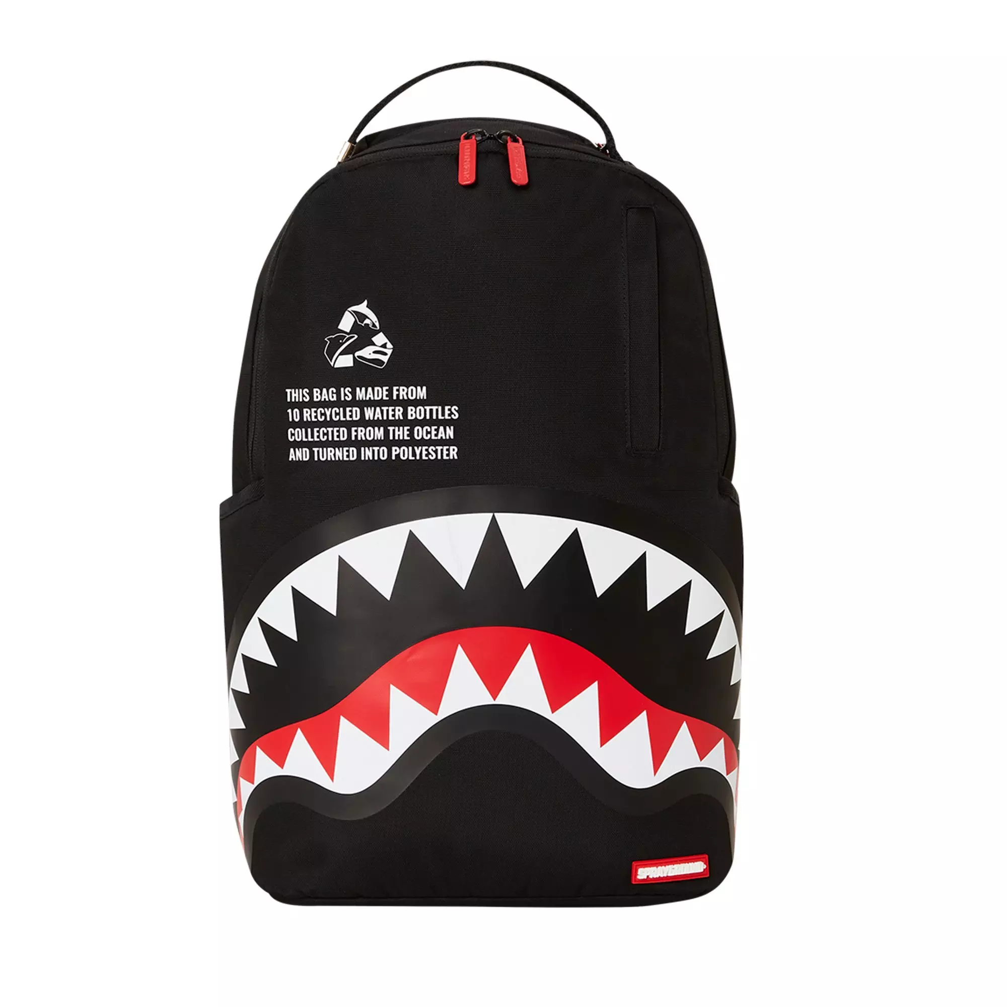 Sprayground Core Recycled Shark Backpack - BLACK
