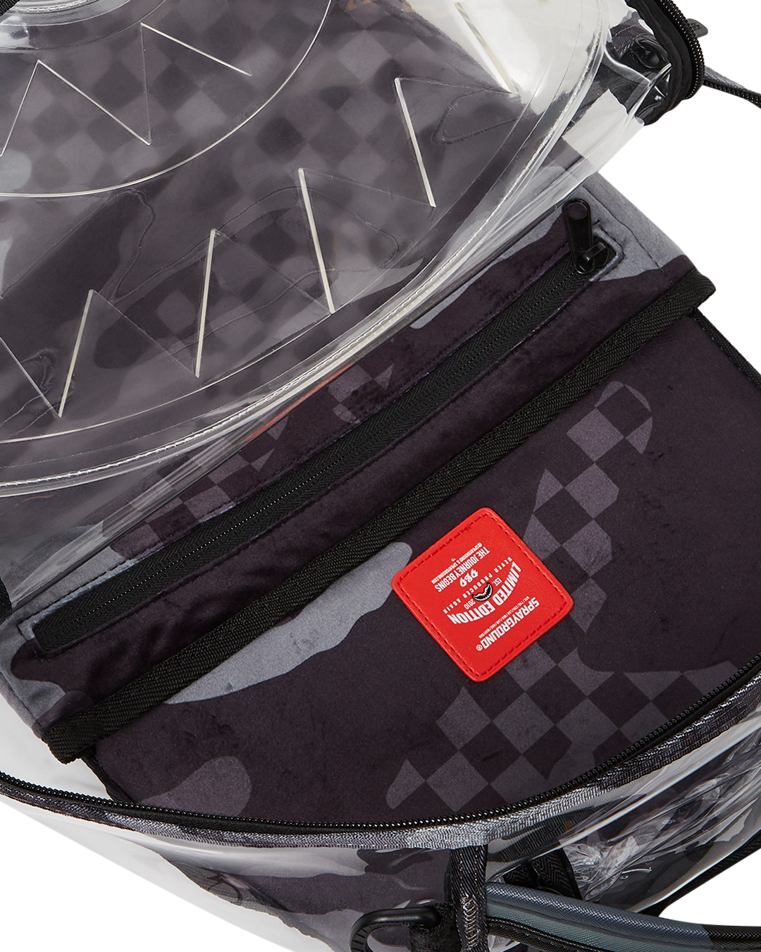 Sprayground Check Clear Backpack