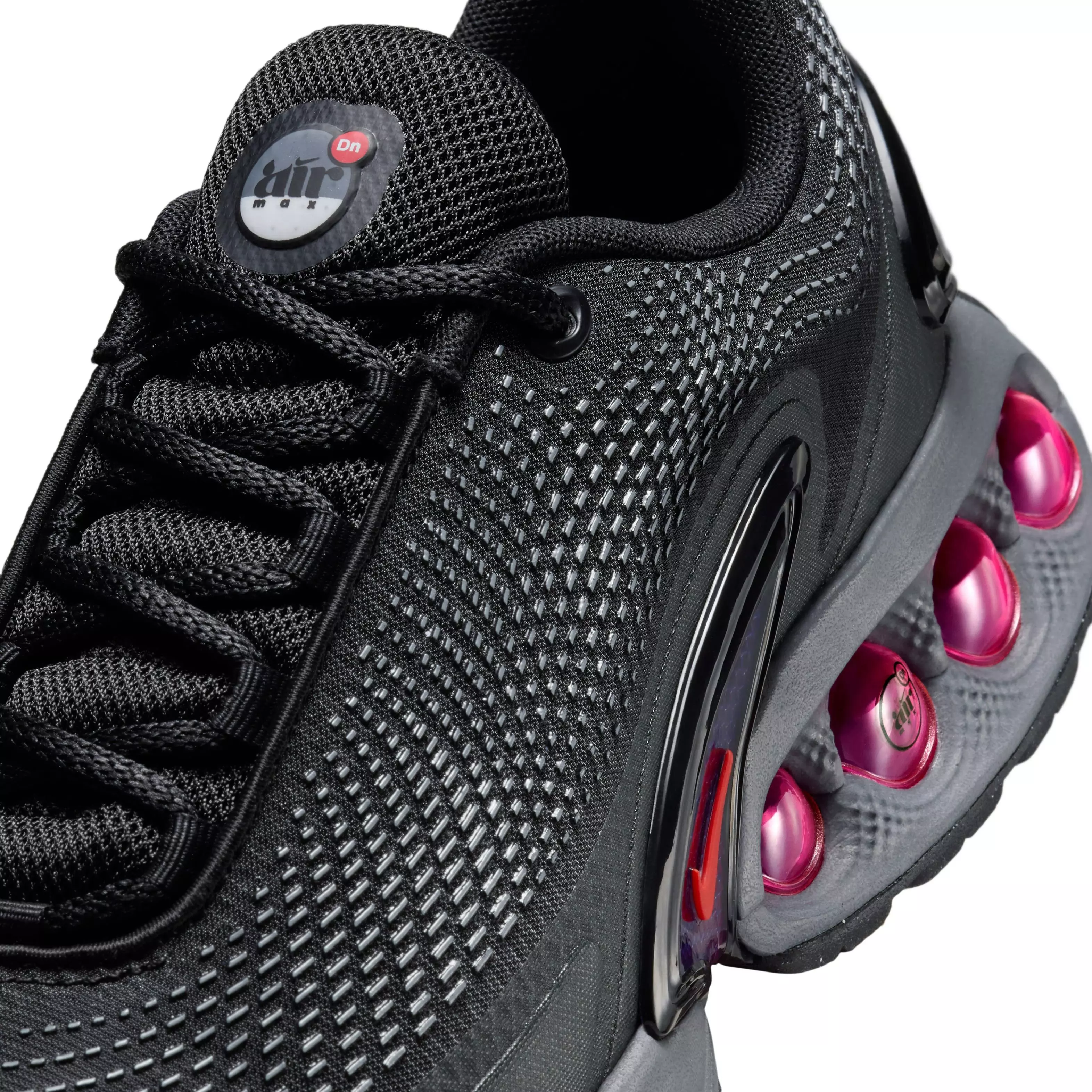 Nike Air Max Dn All Night Women's Shoe - BLACK/CRIMSON/SMOKE GREY