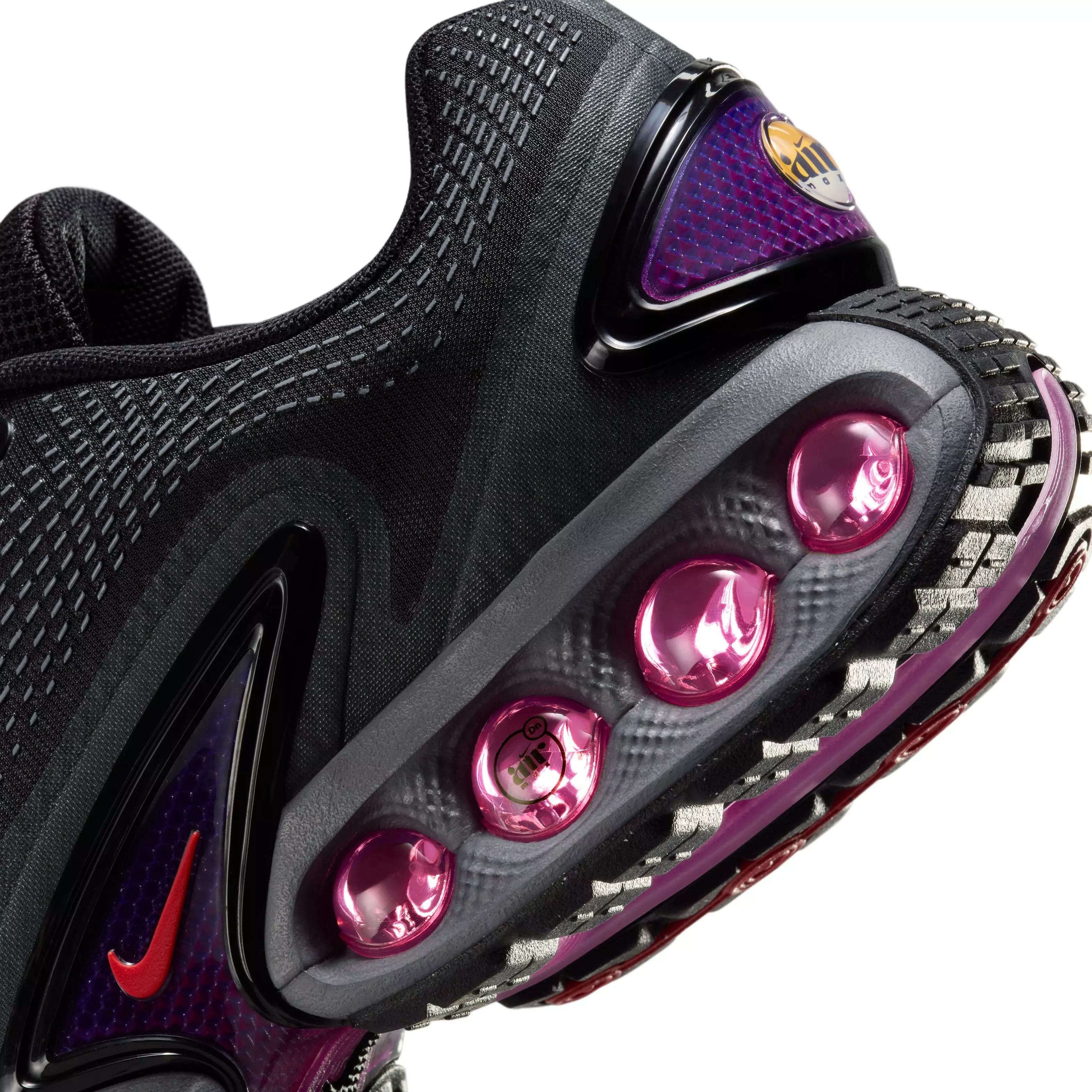 Nike Air Max Dn All Night Women's Shoe - BLACK/CRIMSON/SMOKE GREY
