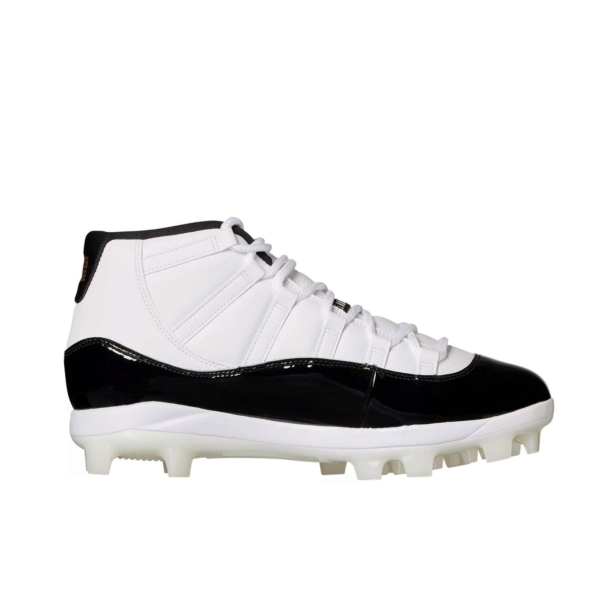 Jordan 11 Retro MCS "White/Metallic Gold/Black" Men's Baseball Cleat - WHITE/BLACK/GOLD Thumbnail View 2