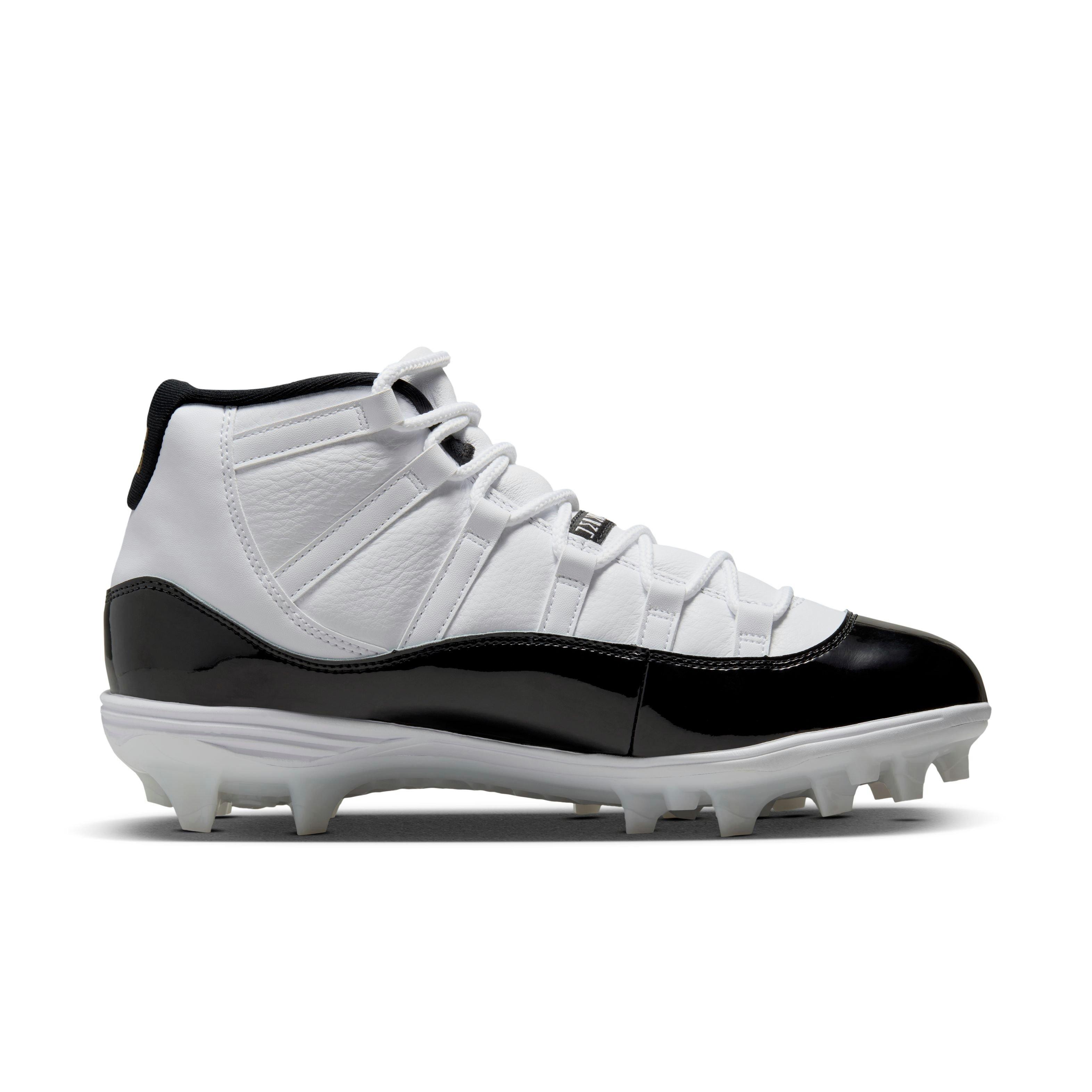 Jordan 11 cheap cleats black