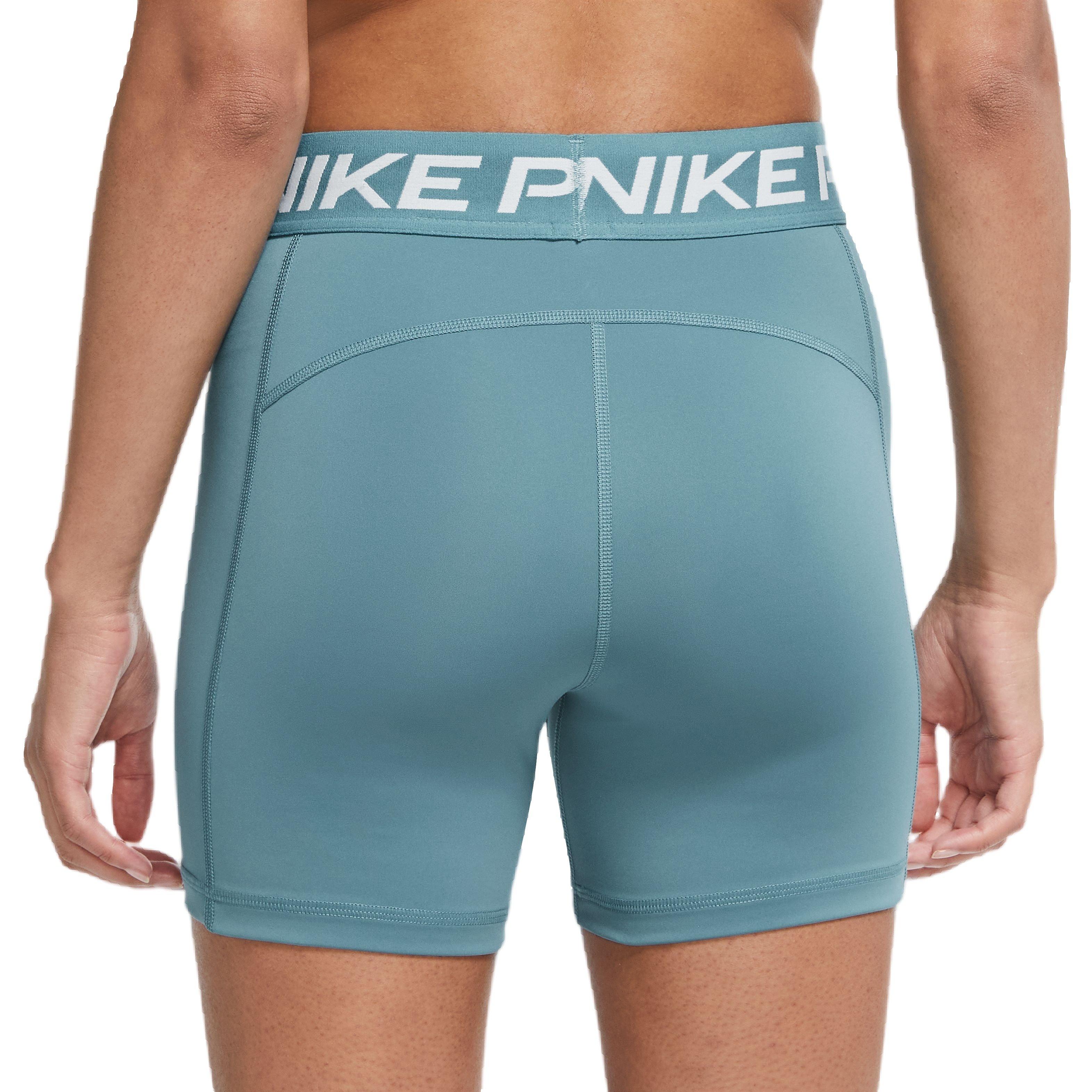 Nike Women's Pro 365 5" Shorts - TEAL Thumbnail View 2