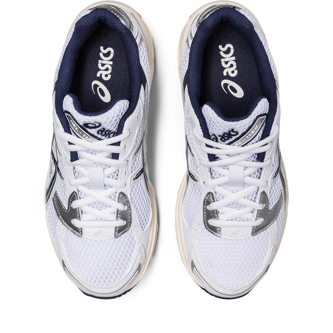 ASICS GEL-1130 "White/Midnight" Women's Shoe - WHITE/BLUE/SILVER Thumbnail View 3