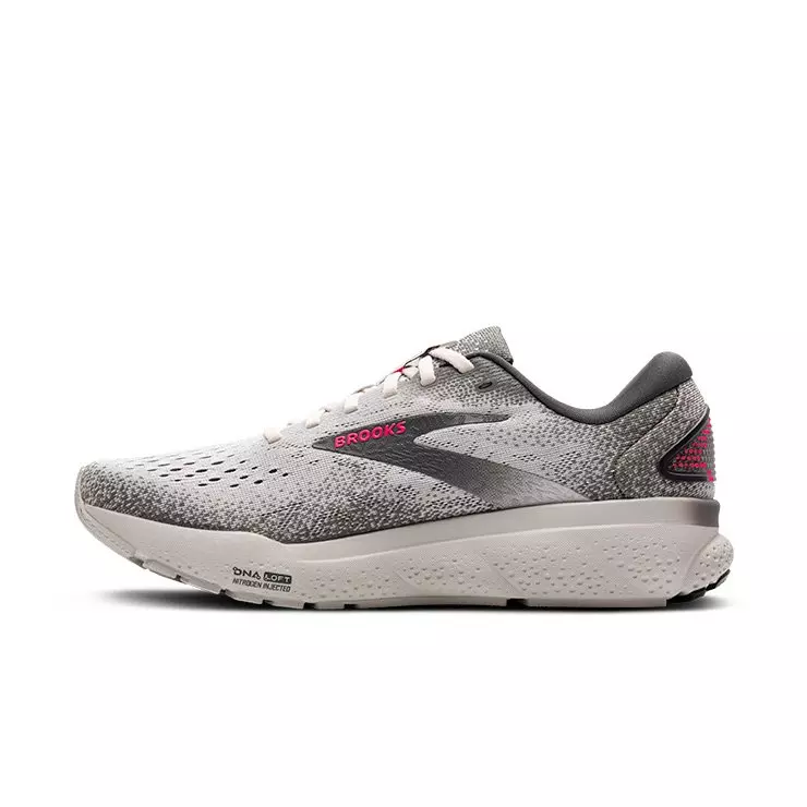 Brooks Ghost 16 "Grey/Pink" Women's Running Shoe - GREY/PINK