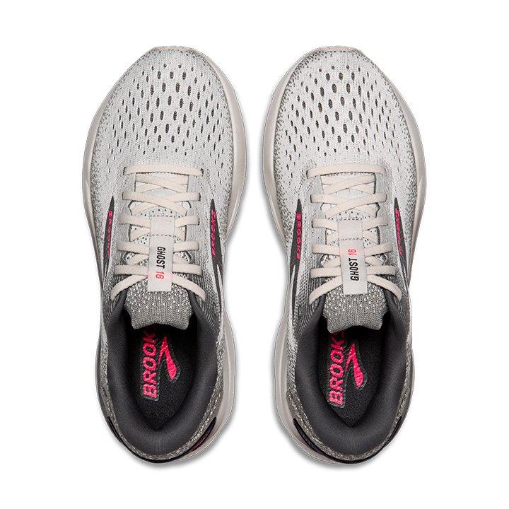 Brooks Ghost 16 "Grey/Pink" Women's Running Shoe - GREY/PINK Thumbnail View 7