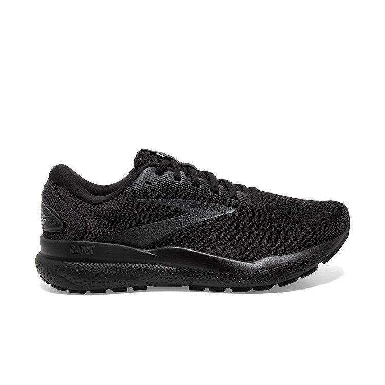 Brooks Ghost 16 "Black" Women's Running Shoe - BLACK/GUM Thumbnail View 1