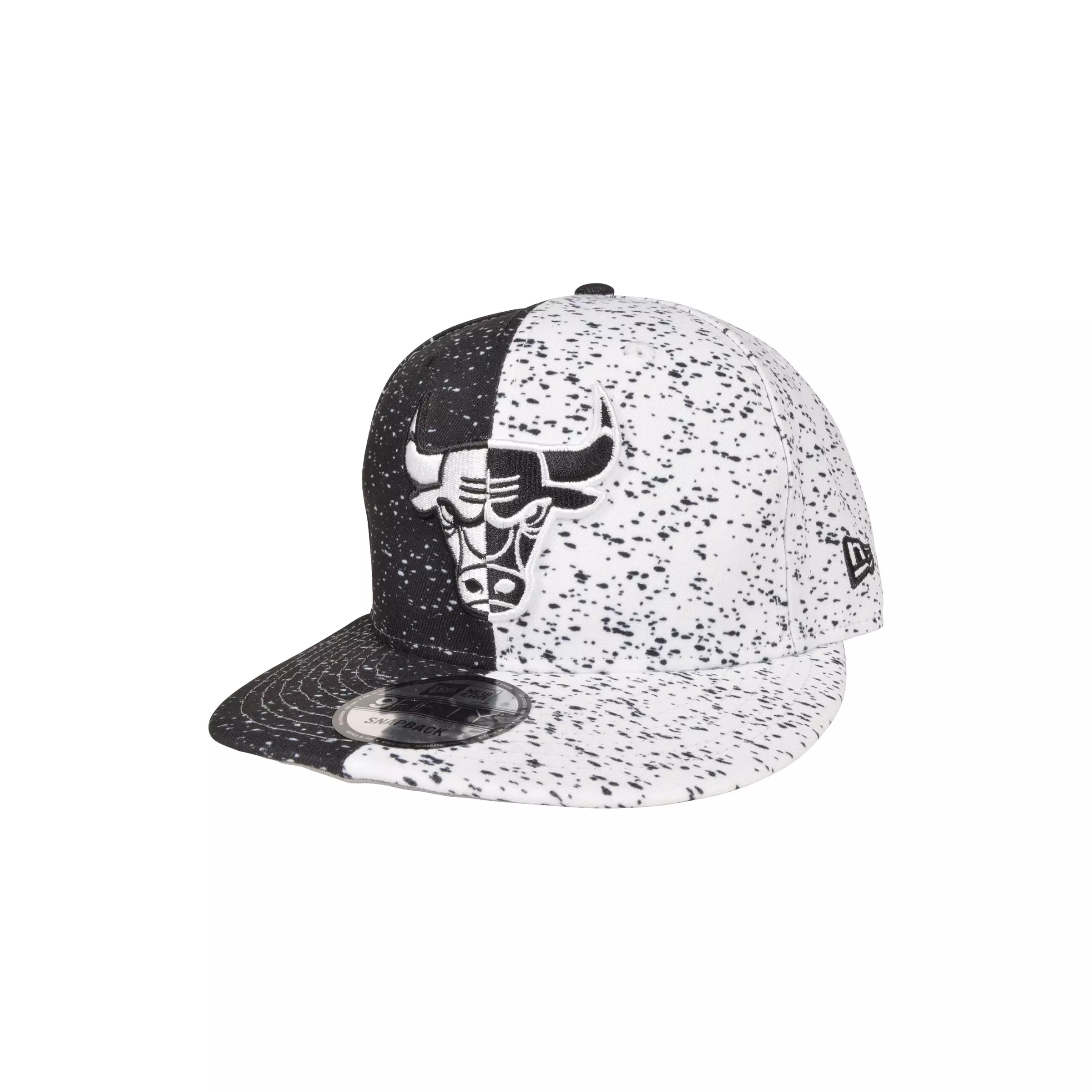 New Era Chicago Bulls 9FIFTY Retro 6 "Oreo" Snapback-Black/White - BLACK/WHITE