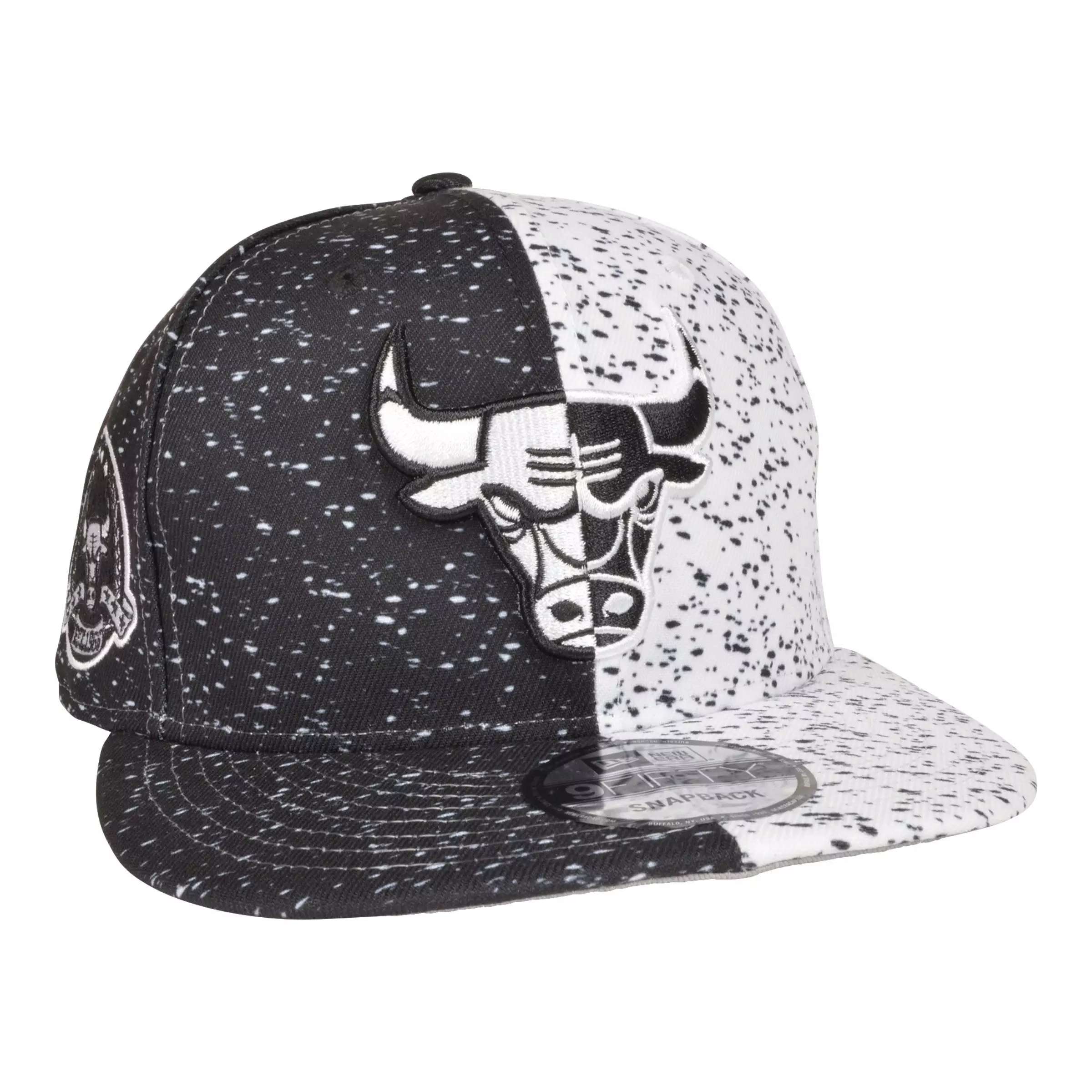New Era Chicago Bulls 9FIFTY Retro 6 "Oreo" Snapback Hat-Black/White - BLACK/WHITE