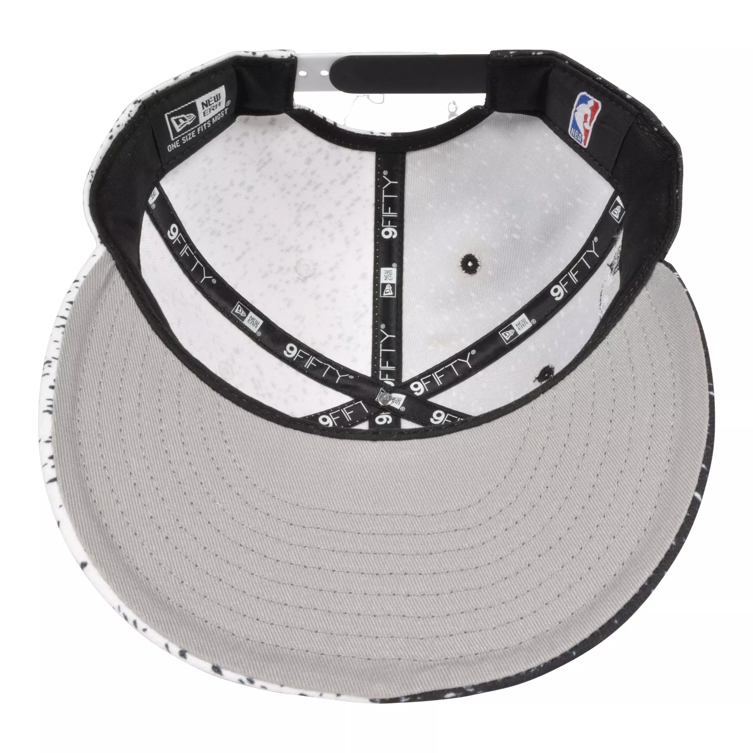 New Era Chicago Bulls 9FIFTY Retro 6 "Oreo" Snapback Hat-Black/White - BLACK/WHITE