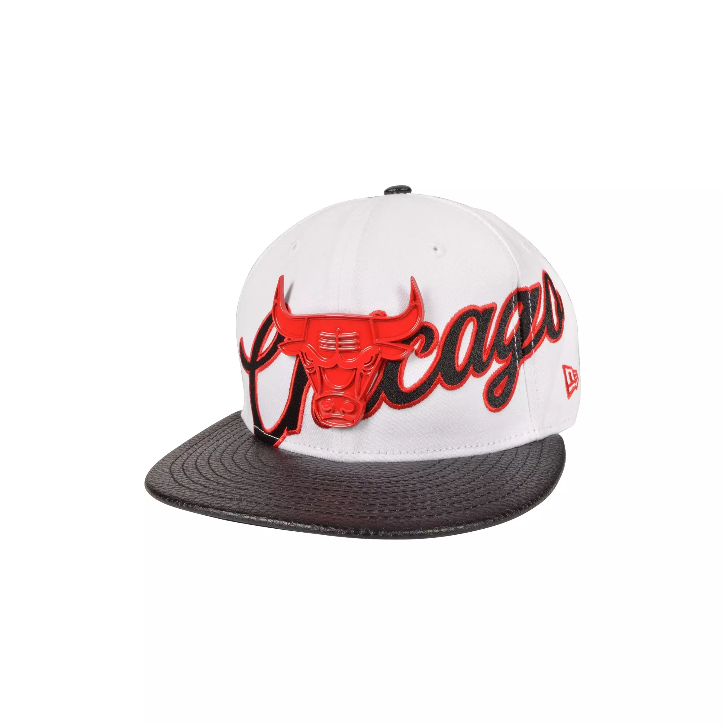 New Era Chicago Bulls 9FIFTY Retro 12 "Taxi" Snapback-White/Red - WHITE/RED