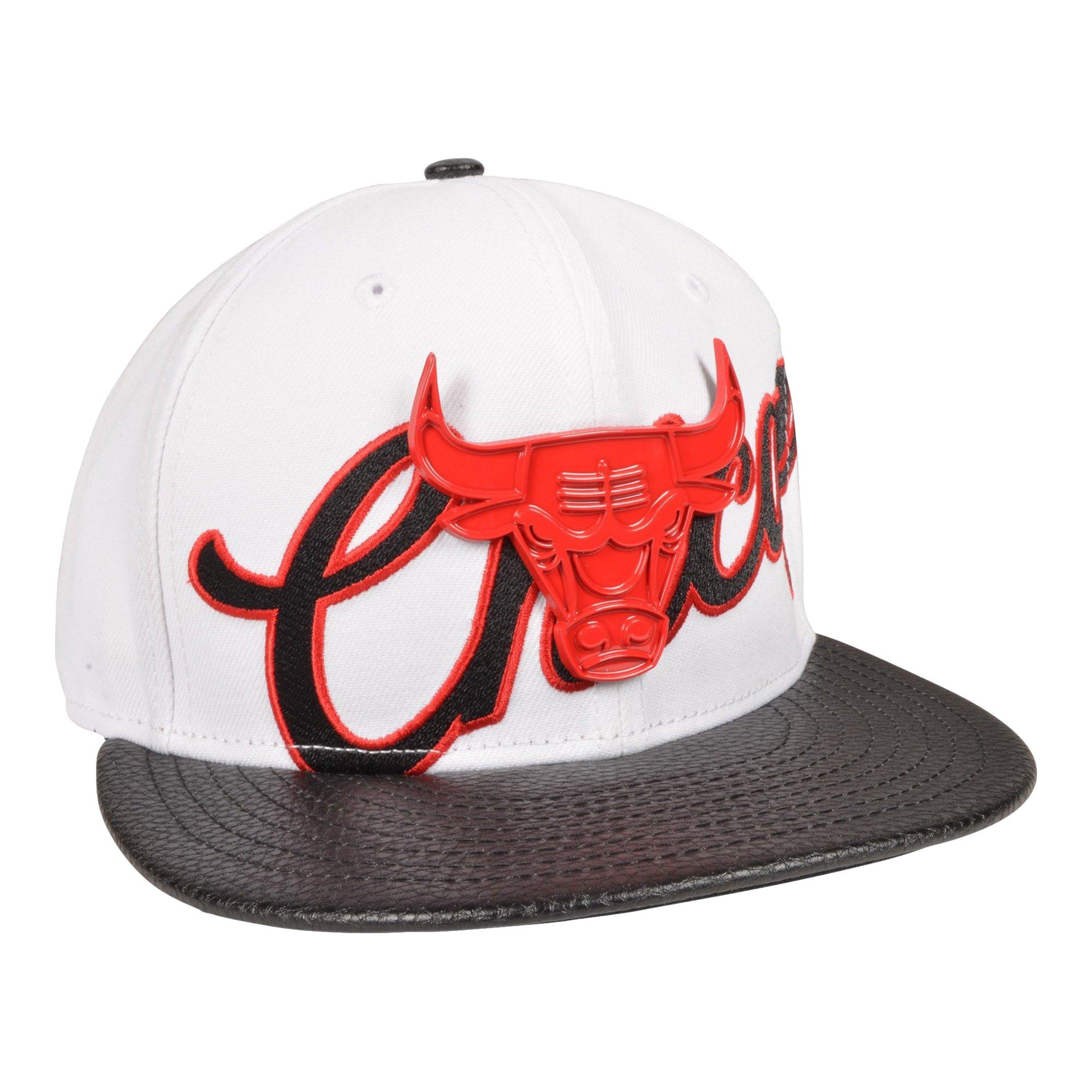 New Era Chicago Bulls 9FIFTY Retro 12 "Taxi" Snapback Hat - White/Red - WHITE/RED Thumbnail View 2
