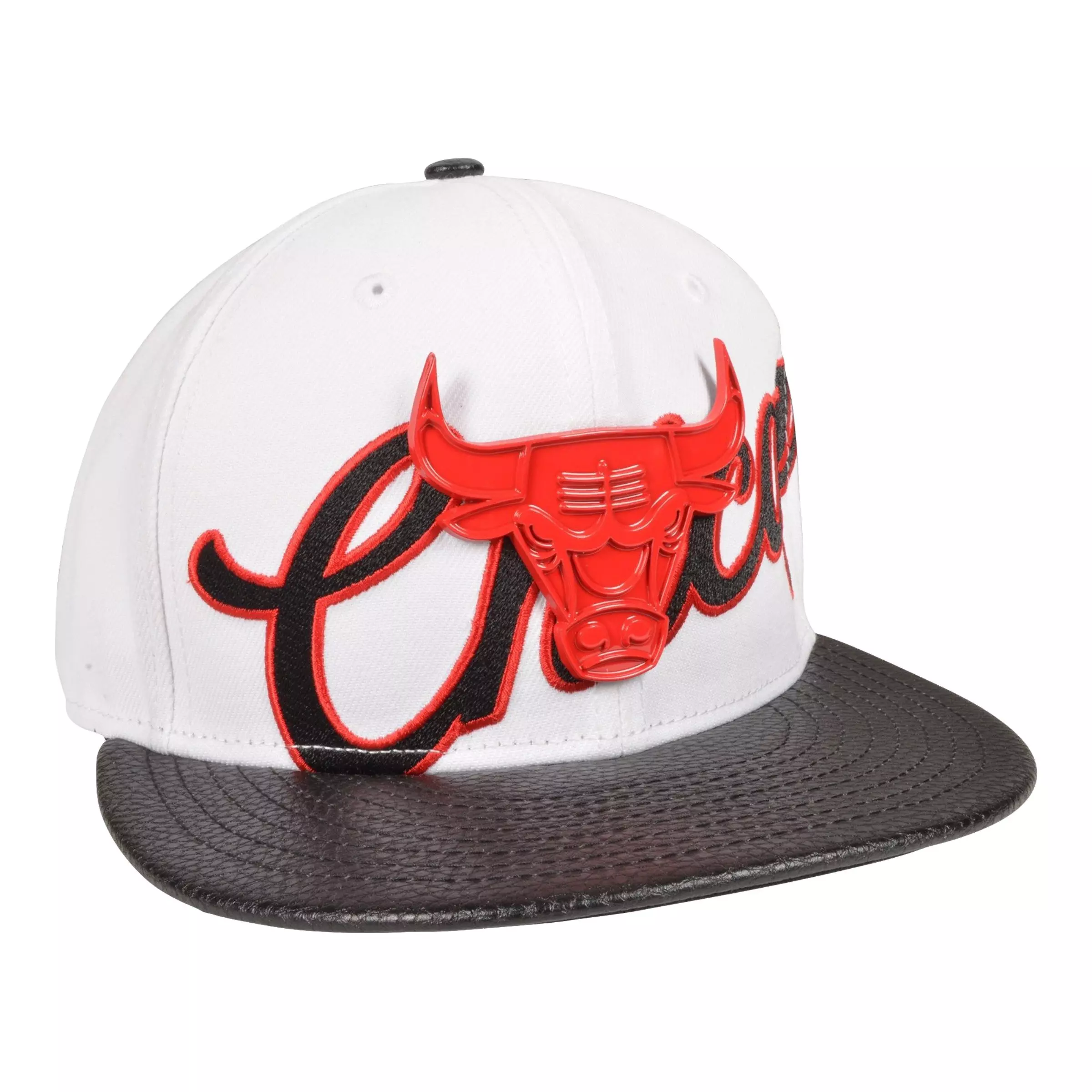 New Era Chicago Bulls 9FIFTY Retro 12 "Taxi" Snapback Hat-White/Red - WHITE/RED