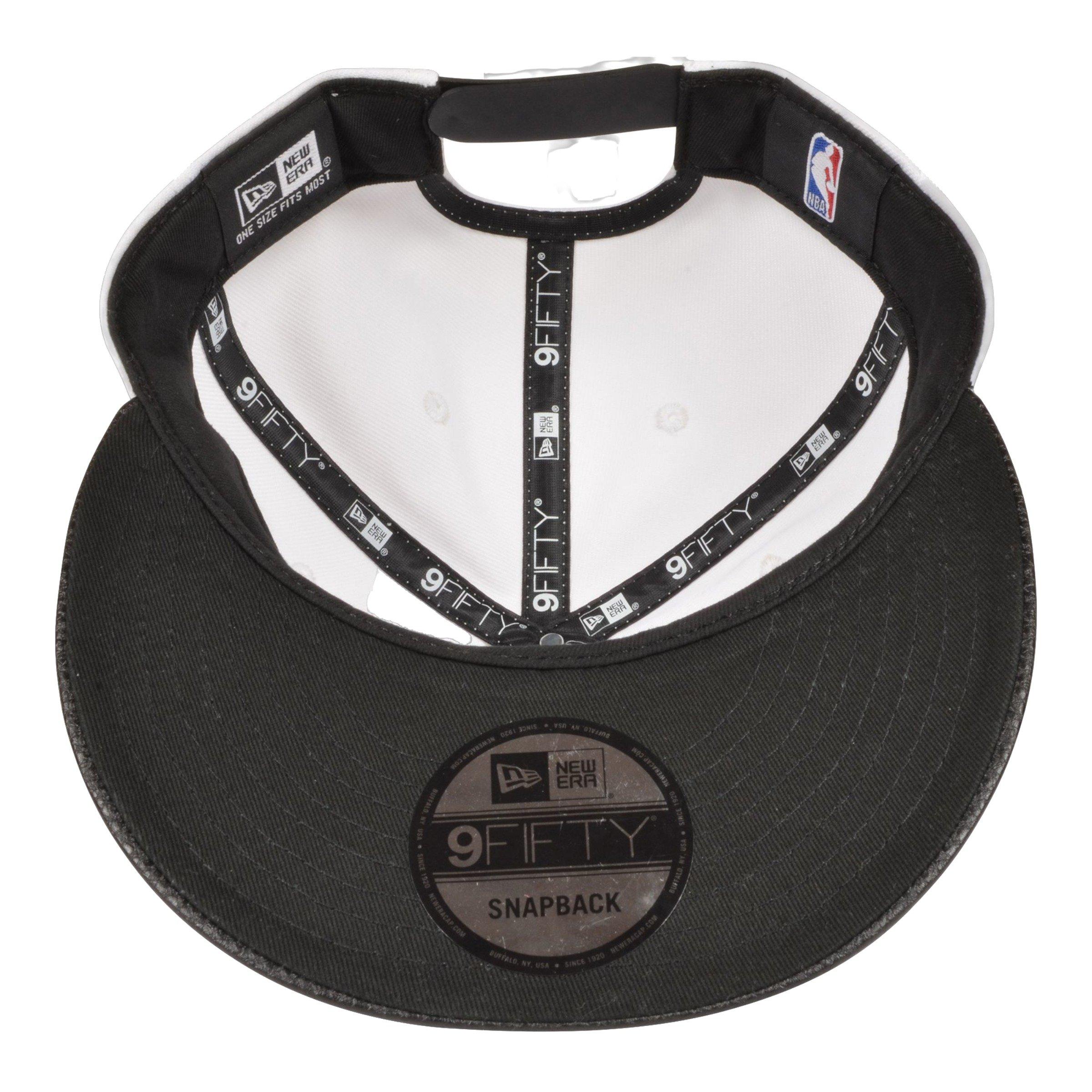 New Era Chicago Bulls 9FIFTY Retro 12 "Taxi" Snapback Hat - White/Red - WHITE/RED Thumbnail View 4