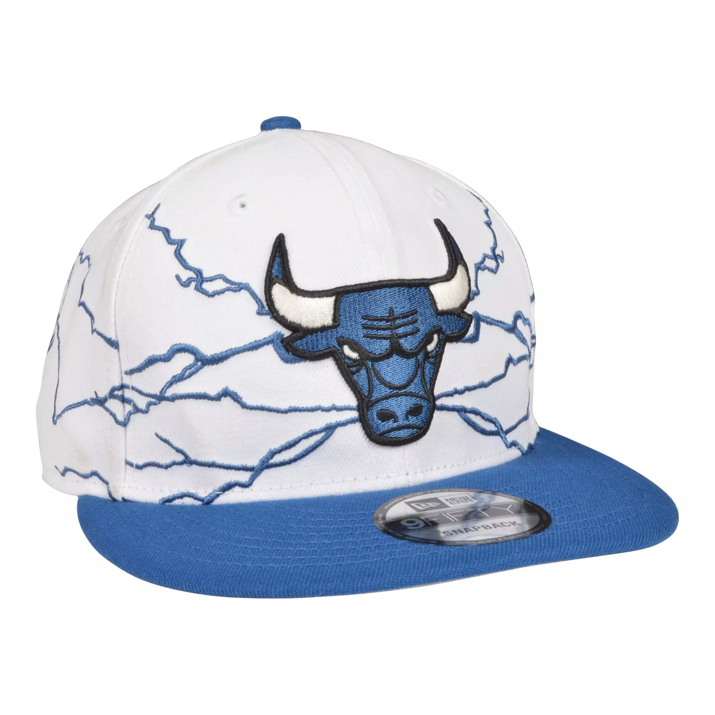 New Era Chicago Bulls Retro 4 9FIFTY Snapback Hat-Industrial Blue - BLUE/WHITE