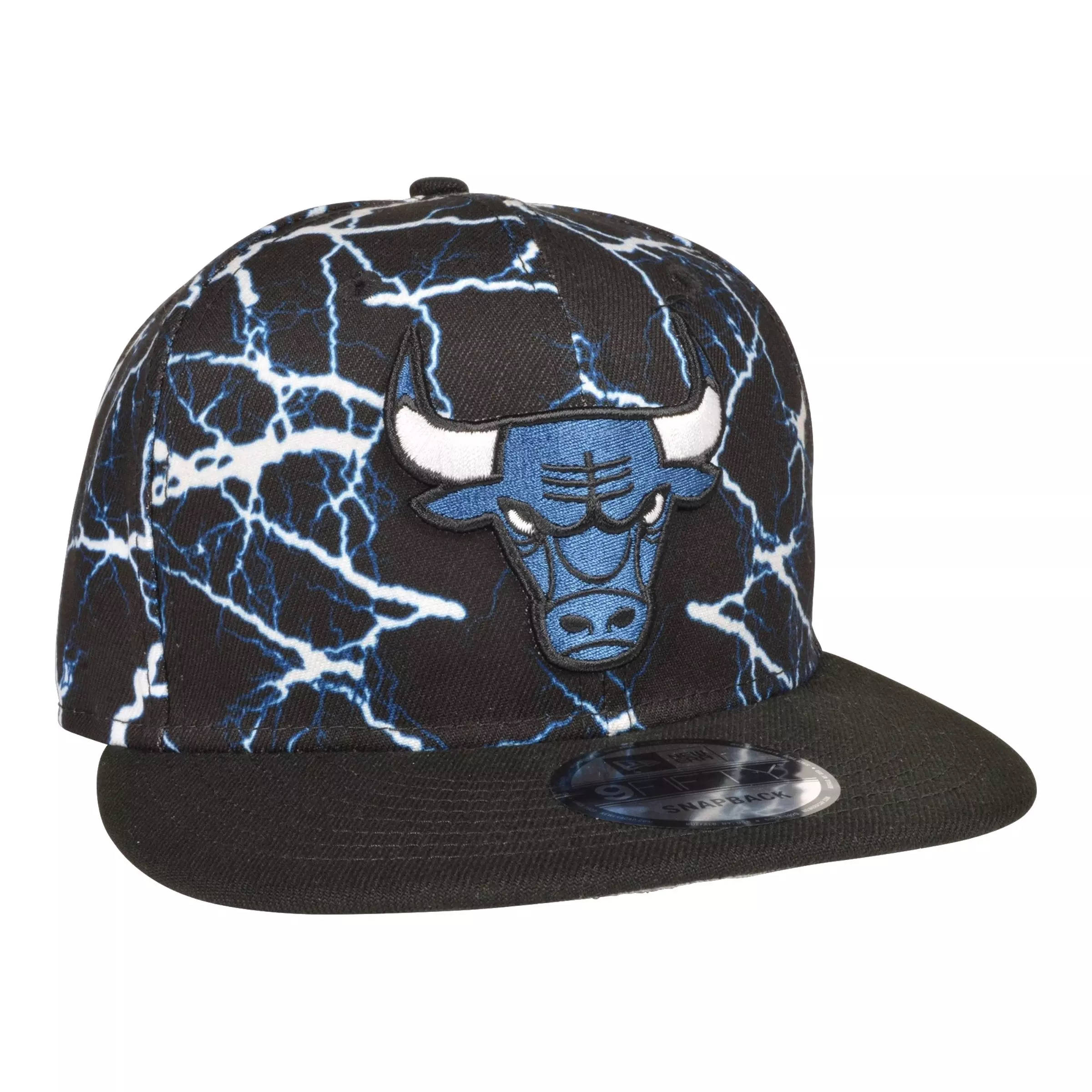 New Era Chicago Bulls 9FIFTY Retro 4 Snapback Hat-Industrial Blue - BLACK/BLUE
