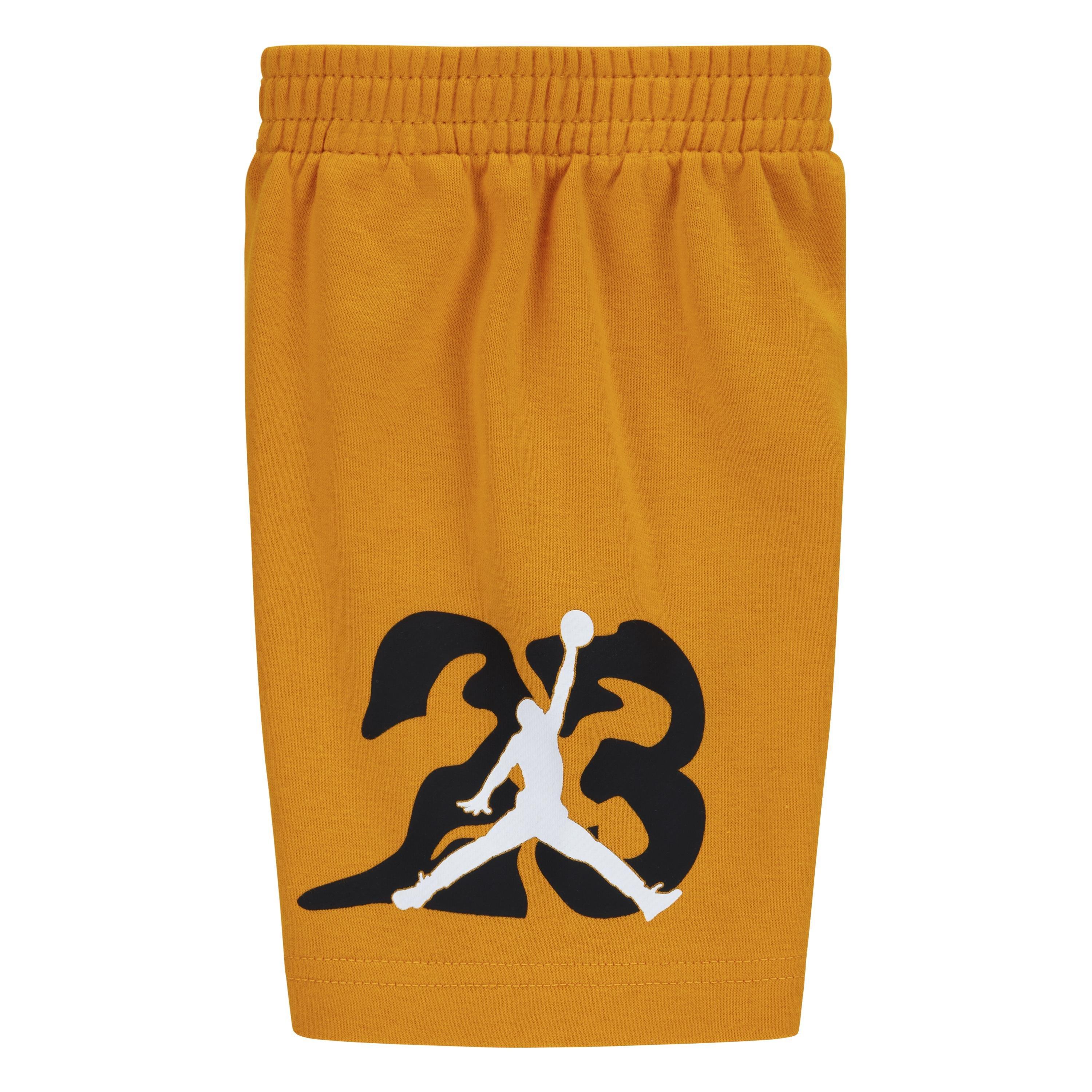 Jordan Fuel Up Short Toddler Boys' Black/Orange Set