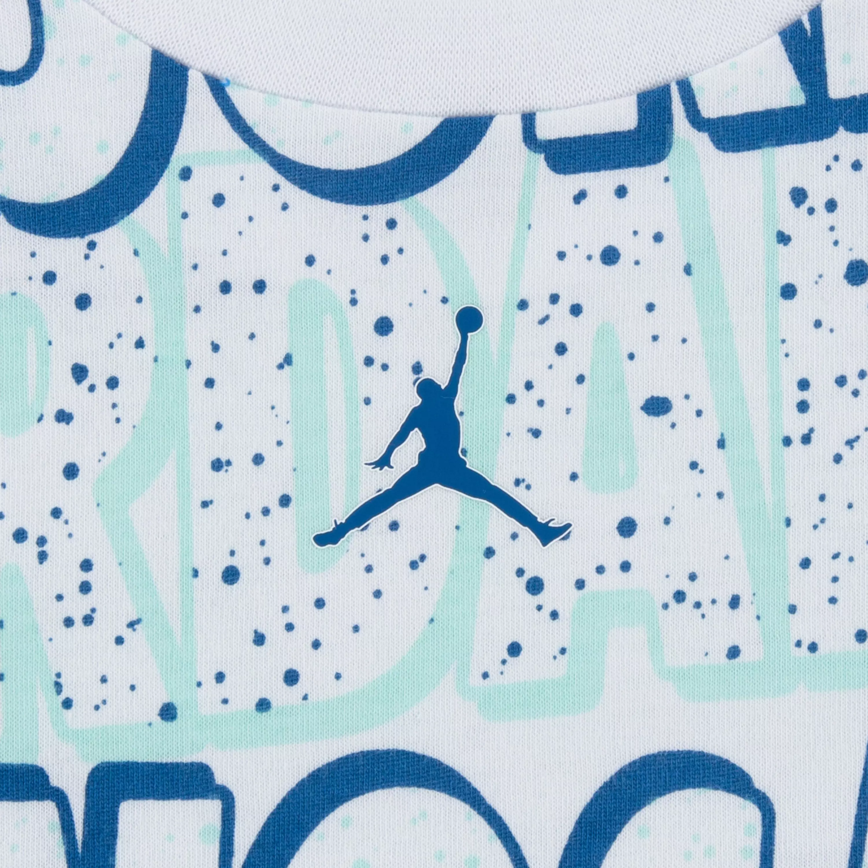 Jordan Toddler Boys' Printed Tee & Short Set - WHITE/BLUE