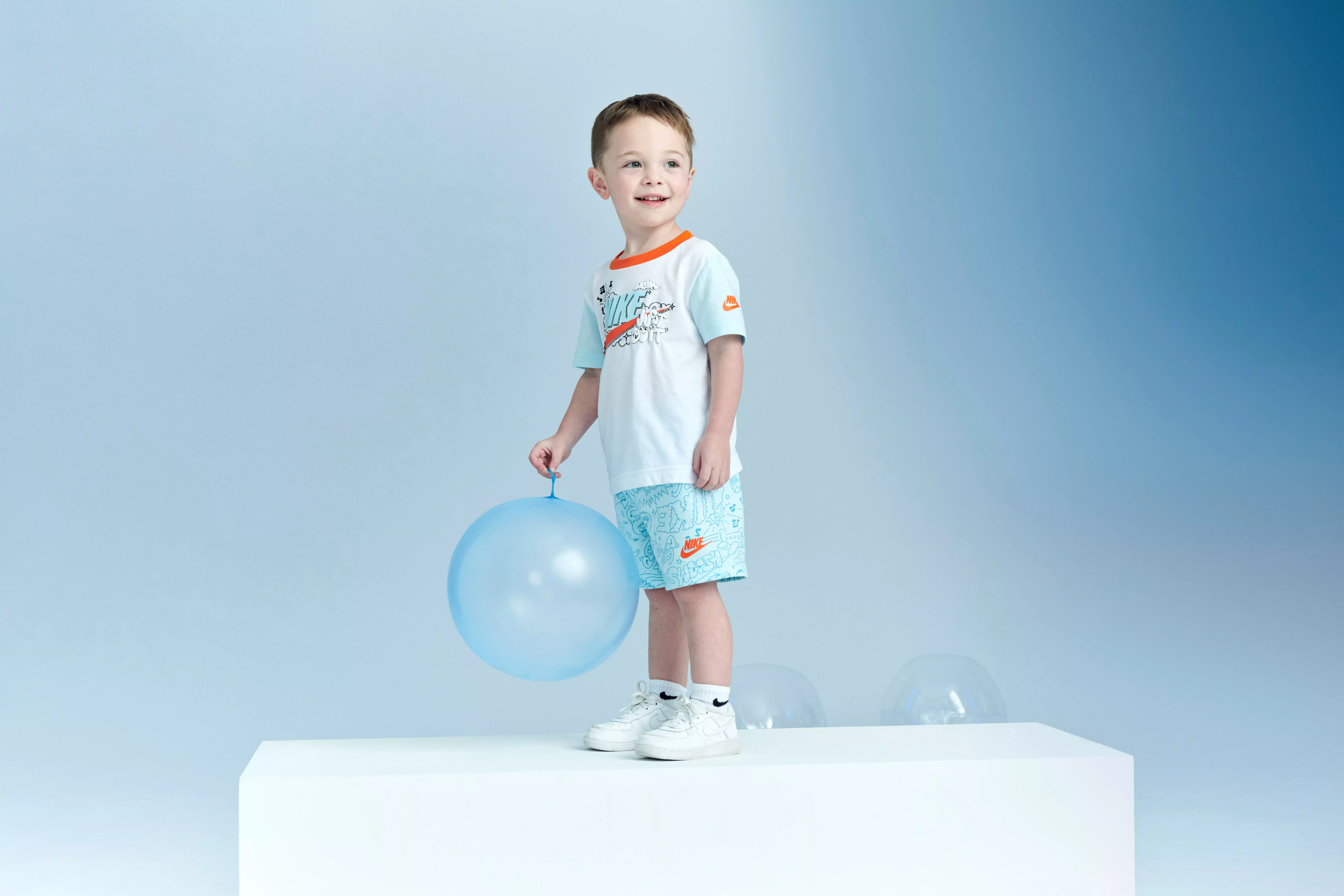 Nike Toddler Boys' Create Your Own Adventure Short Set - LT BLUE