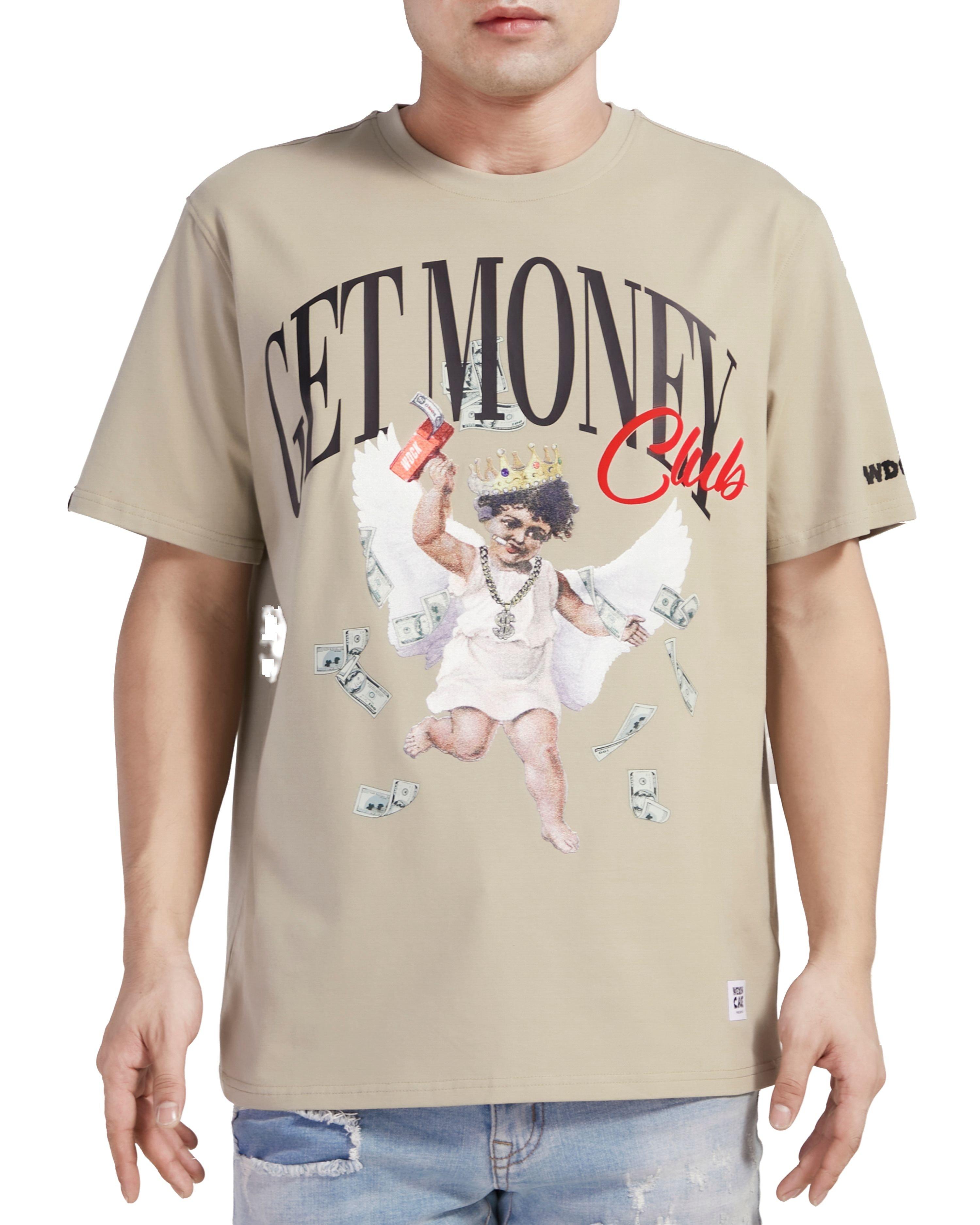 Wedding Cake Men's Get Money Tee - TAN Thumbnail View 1