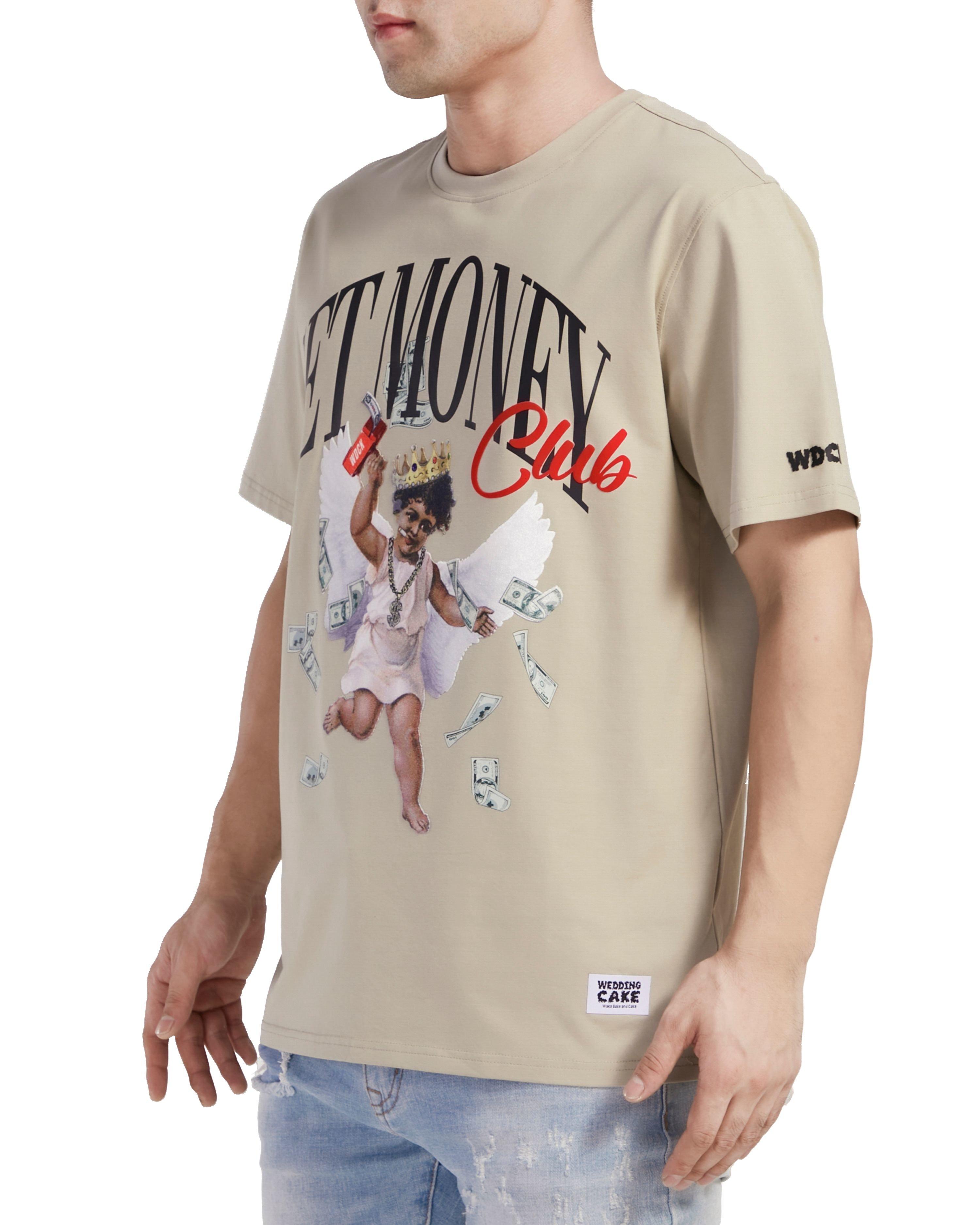 Wedding Cake Men's Get Money Tee - TAN Thumbnail View 2