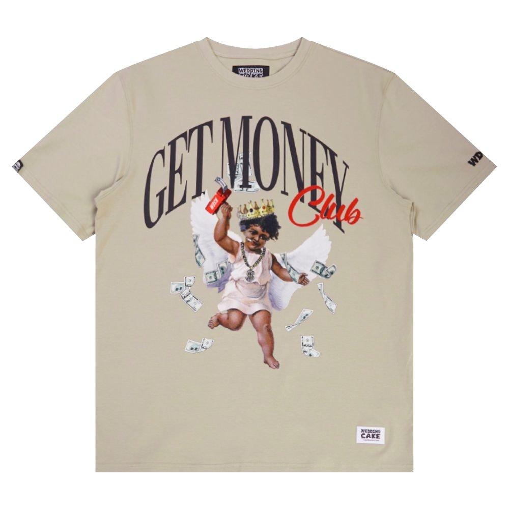Wedding Cake Men's Get Money Tee - TAN Thumbnail View 3